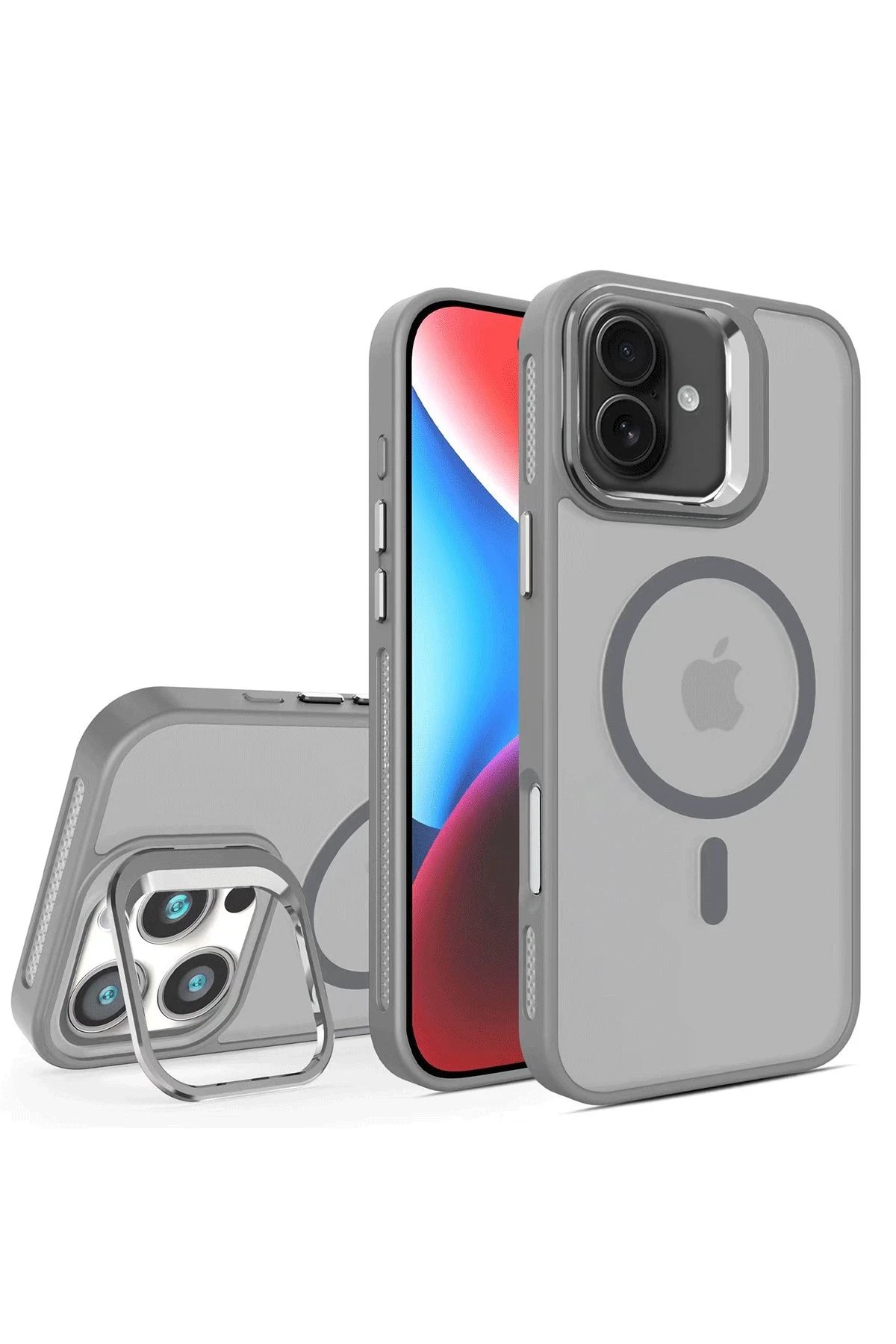 Joko iPhone 16 Plus Flet Lens Magsafe Kapak - Gri