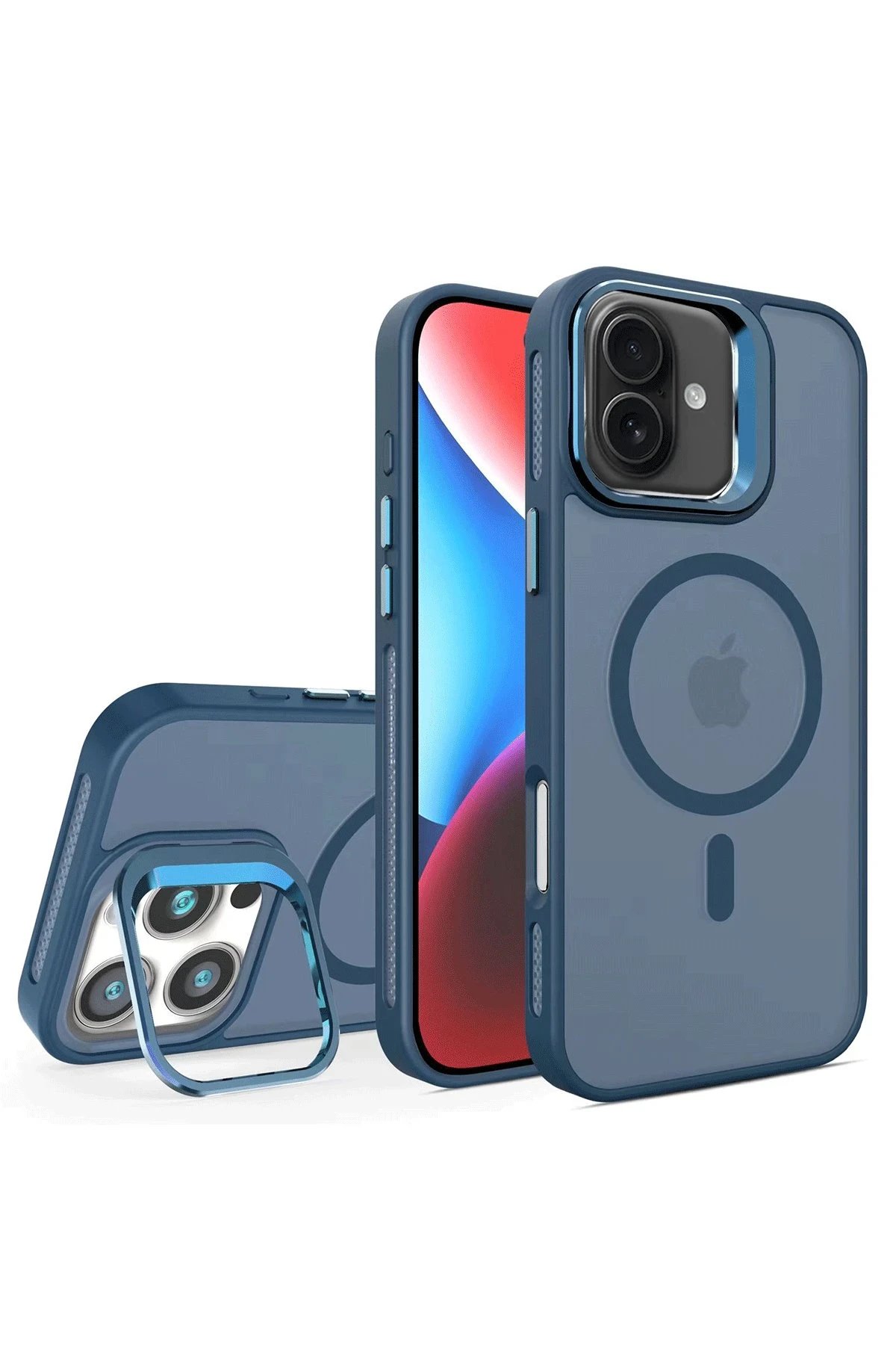 Joko iPhone 16 Plus Flet Lens Magsafe Kapak - Lacivert