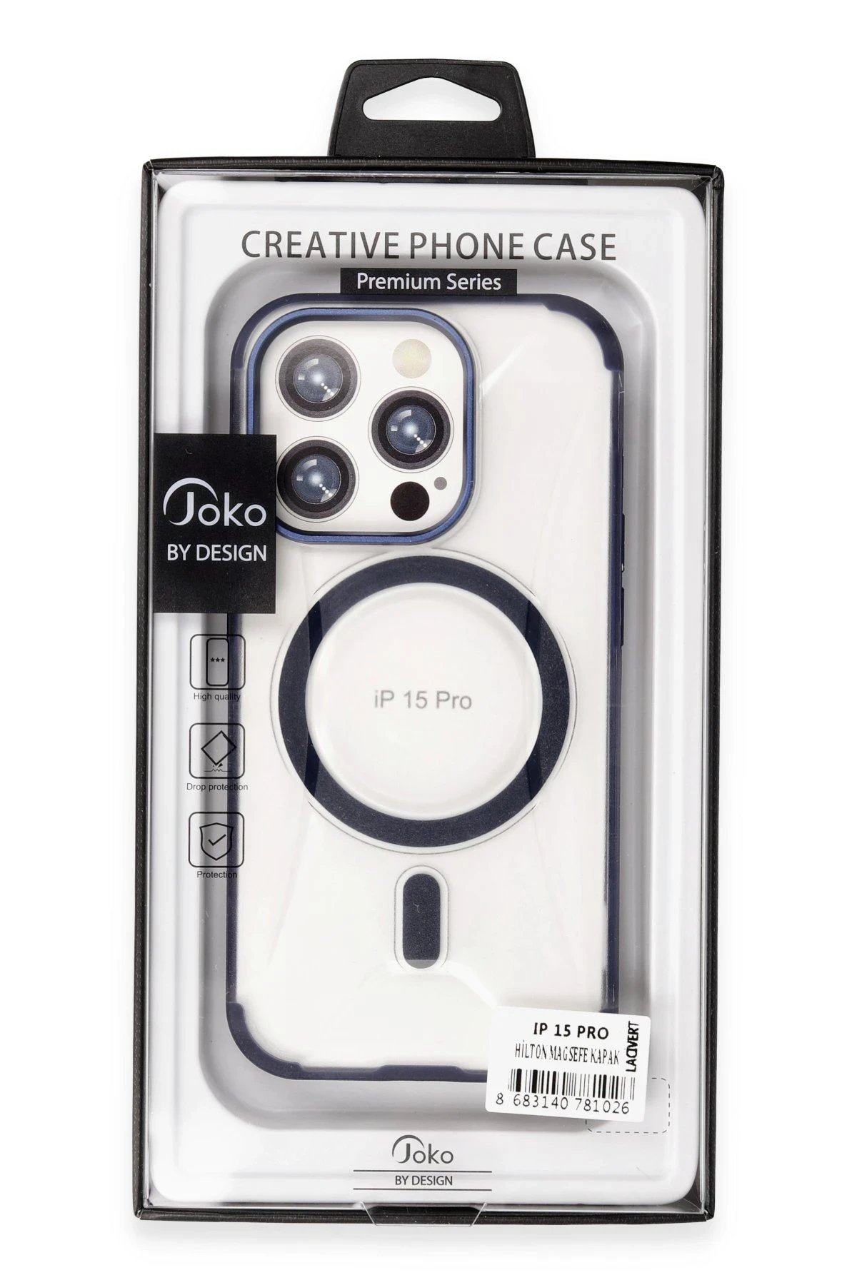 Joko iPhone 15 Pro Hilton Magsafe Kapak - Siyah