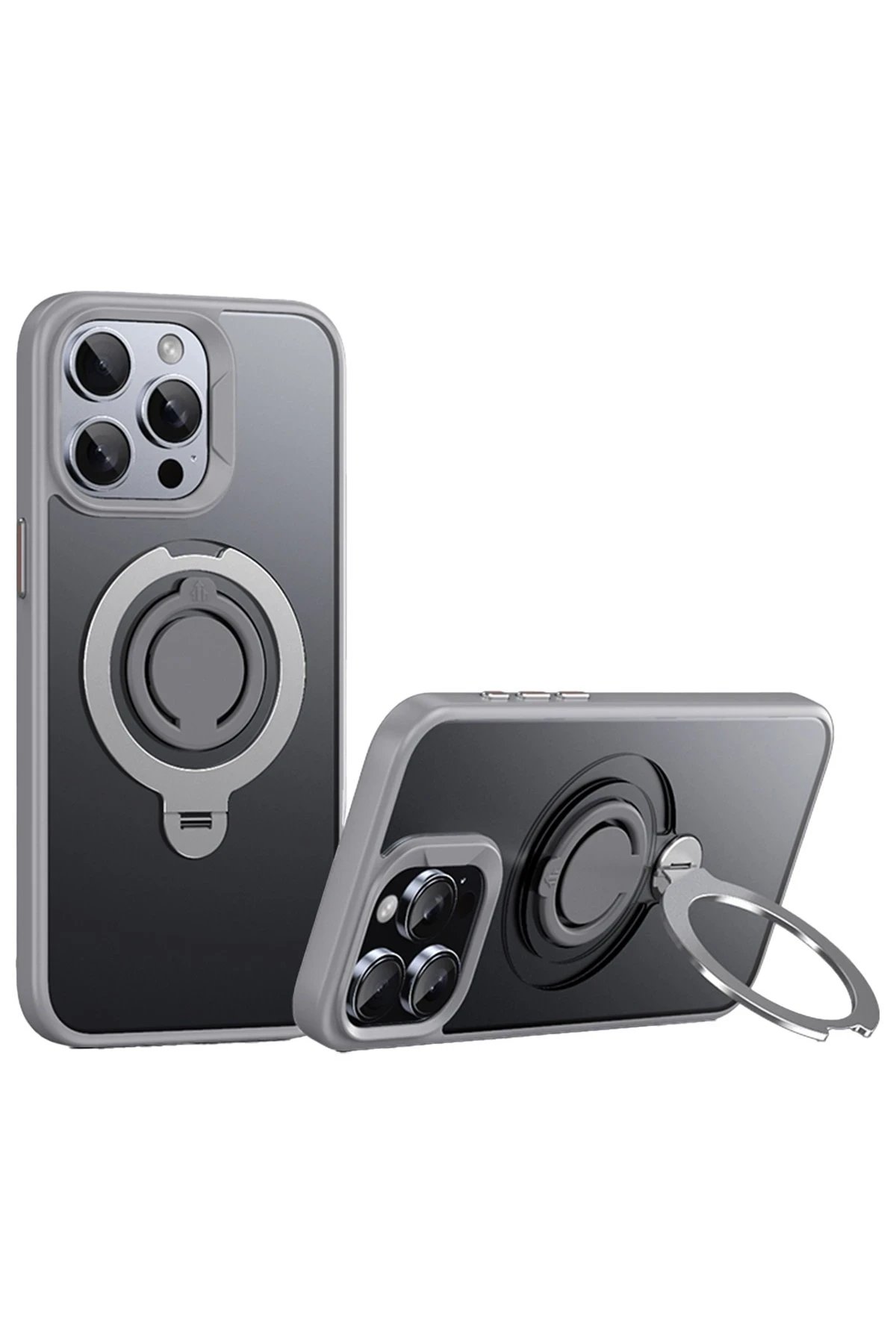 Joko iPhone 15 Pro Max Avatar 360 Dönen Magsafe Kapak - Titan Gri