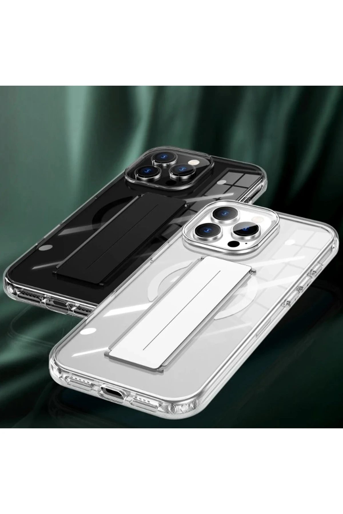 Joko iPhone 16 Pro Max Kılıf Alfa Magsafe Standlı Kapak - Şeffaf