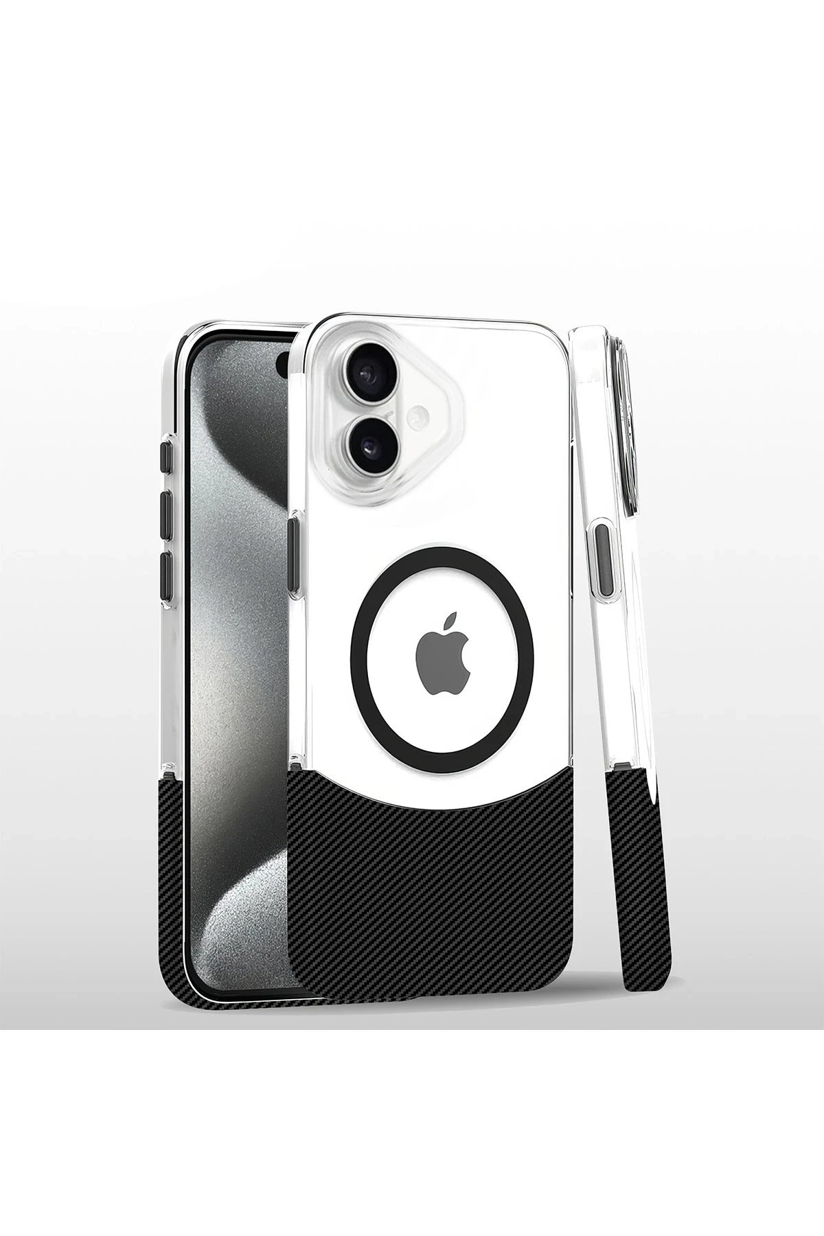 Joko iPhone 16 Carbon Puzzle Magsafe Kapak - Siyah