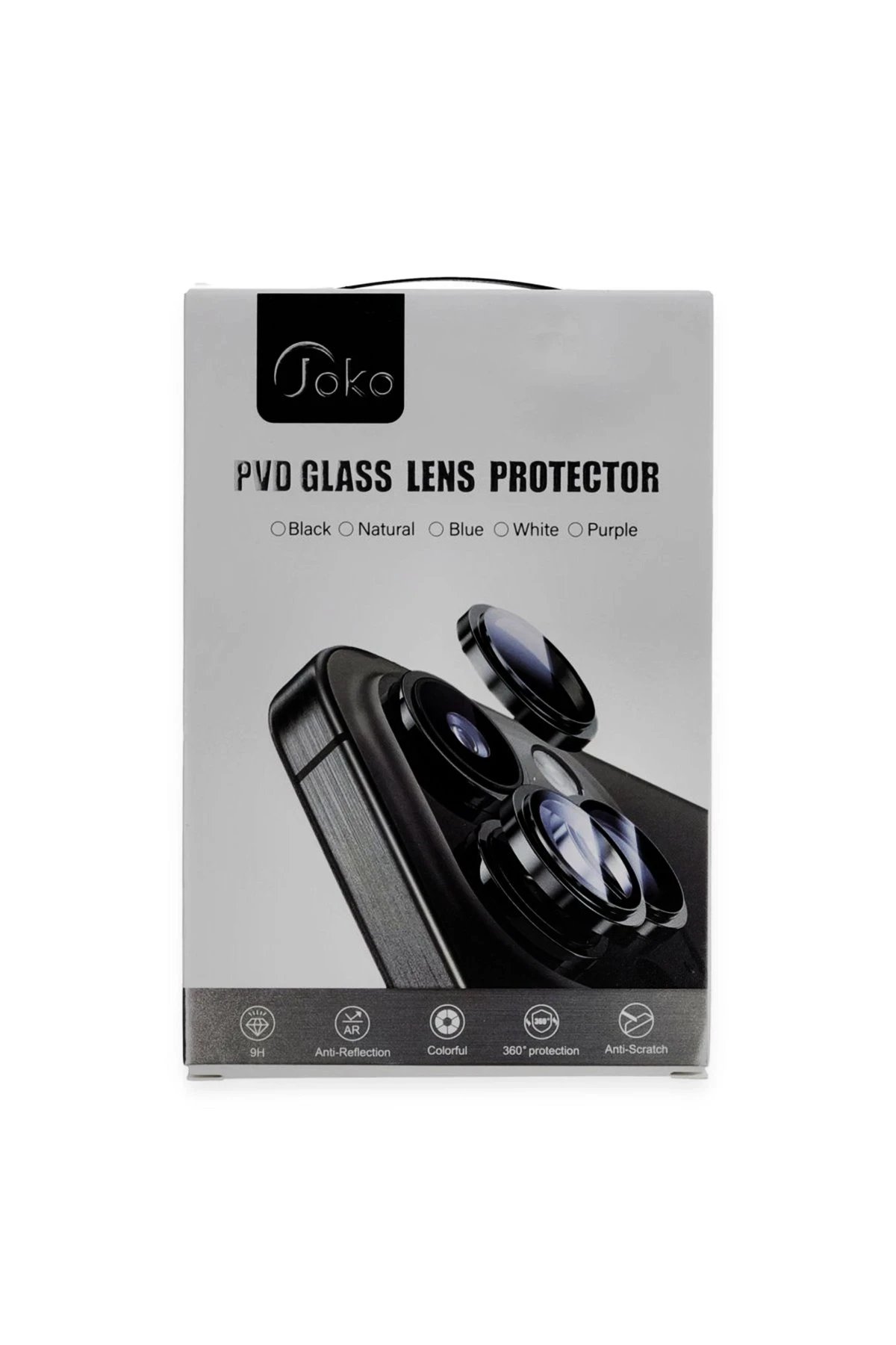 Joko iPhone 16 Pro Max PVD Metal Kamera Lens - Gümüş