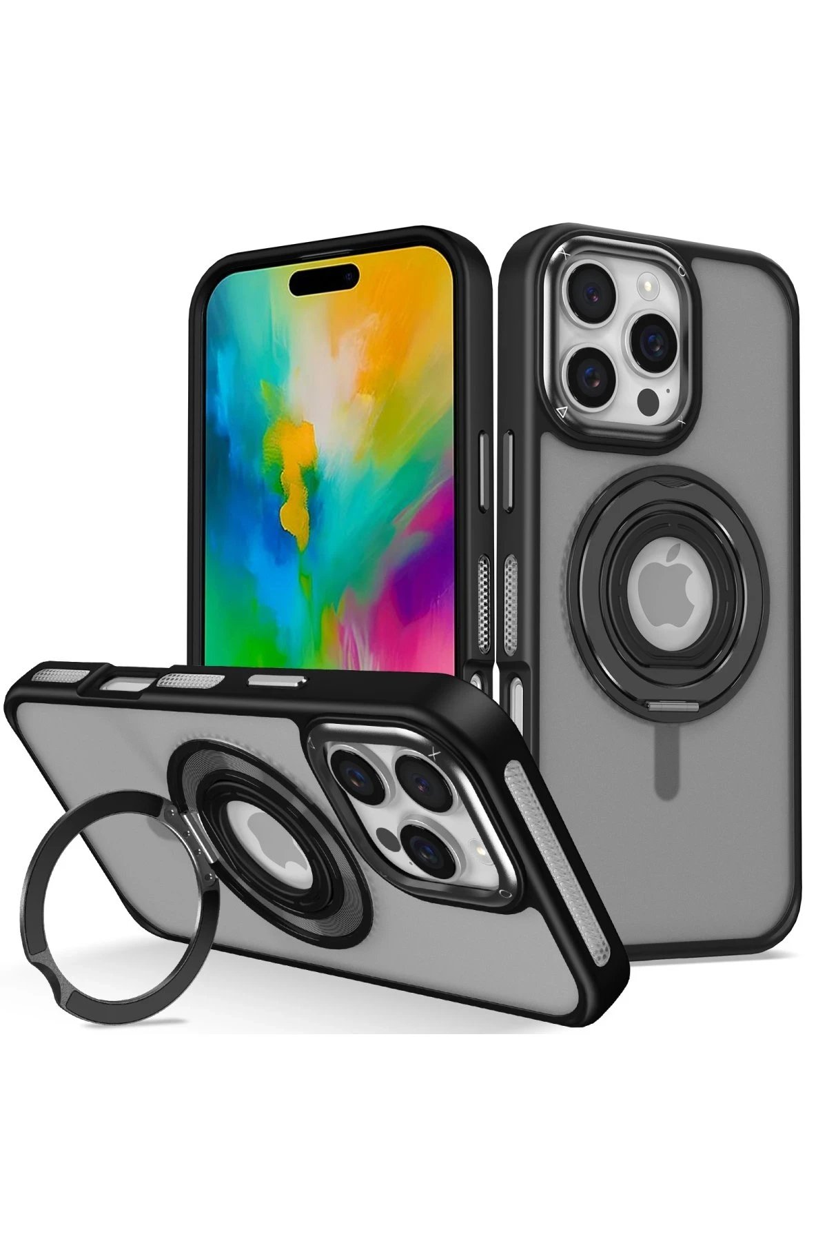 Joko iPhone 16 Pro Max Banza Magsafe Standlı Kapak - Siyah