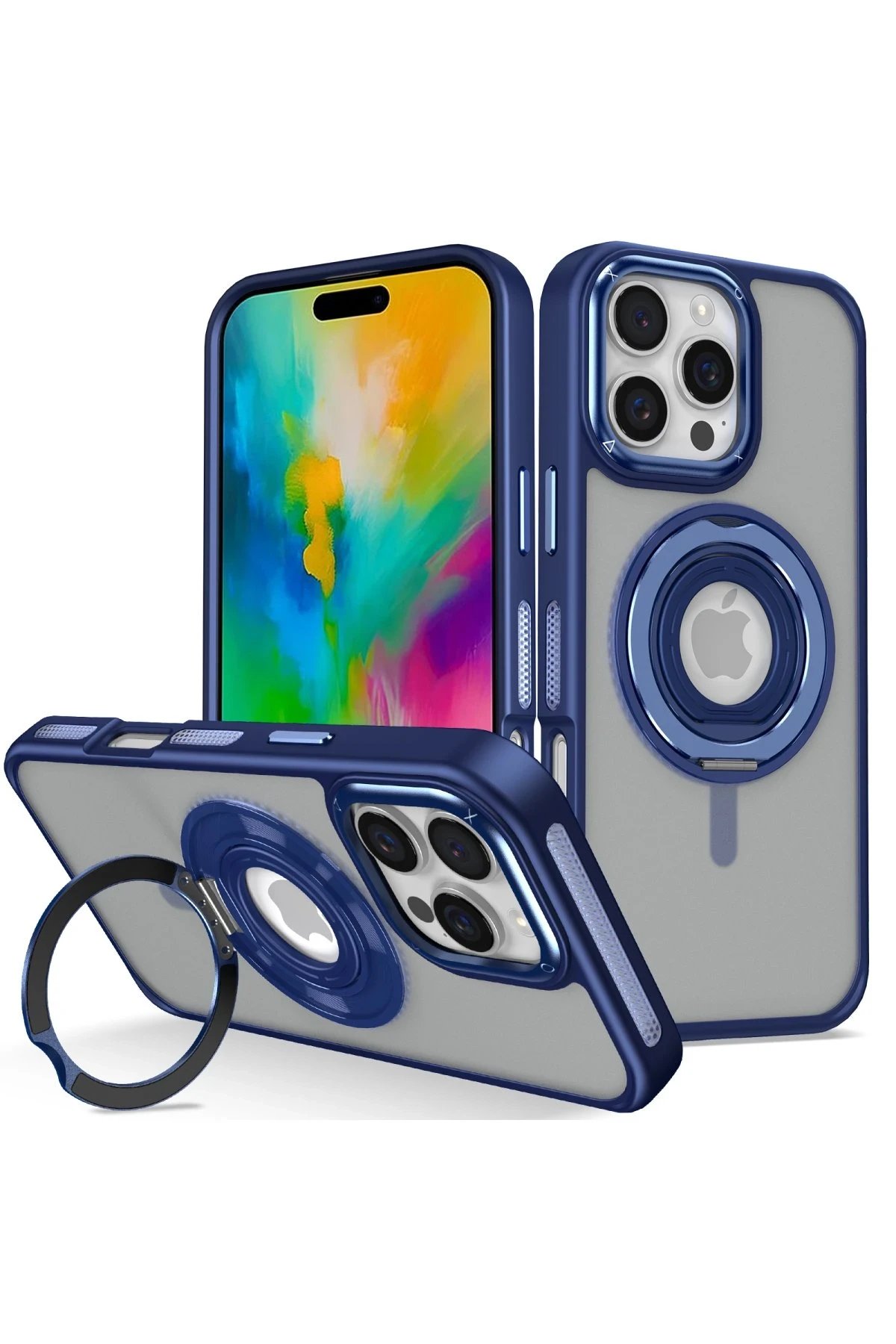 Joko iPhone 16 Pro Max Banza Magsafe Standlı Kapak - Lacivert