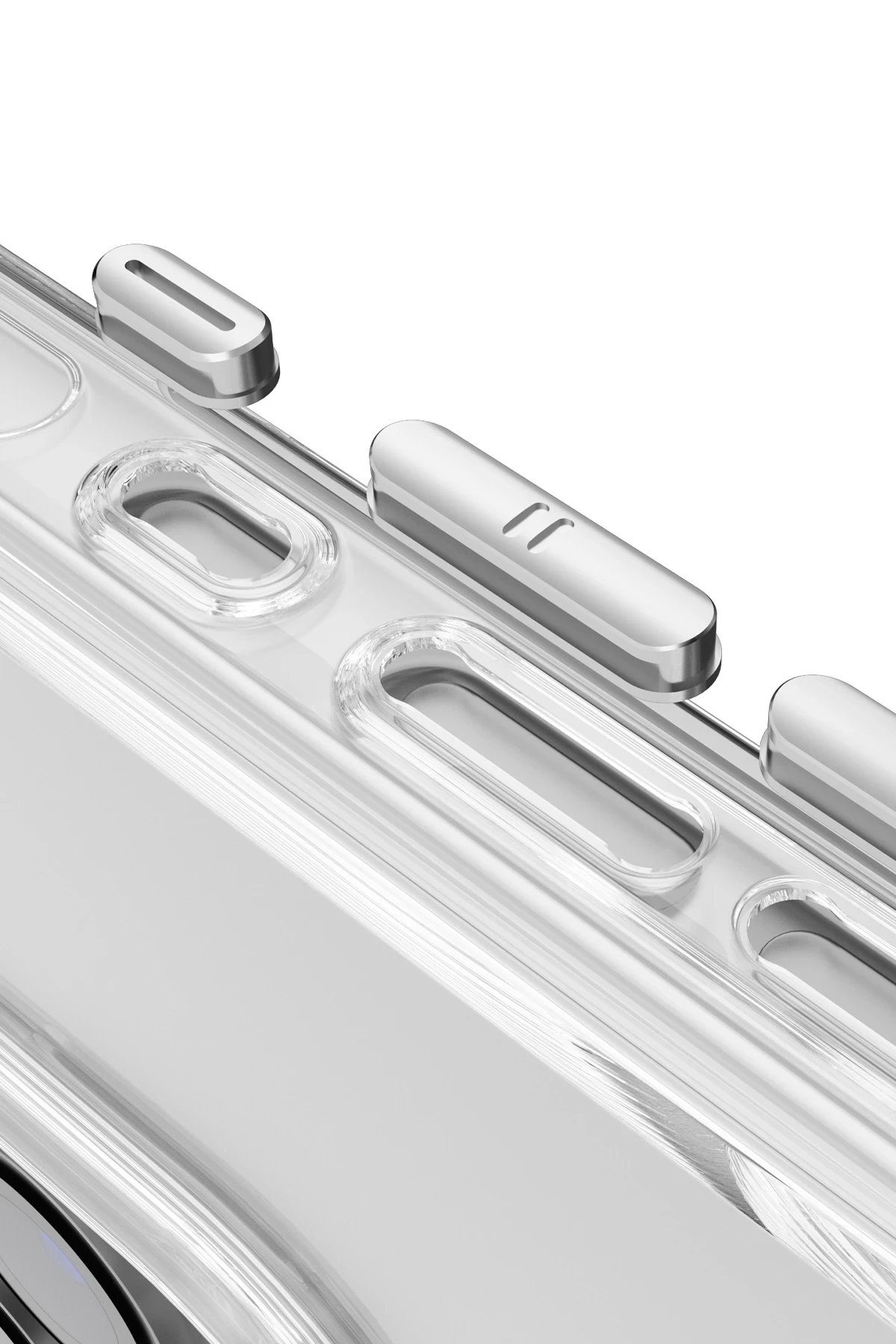 Joko iPhone 16 Gleam PC Sert Magsafe Kılıf - Şeffaf-Siyah