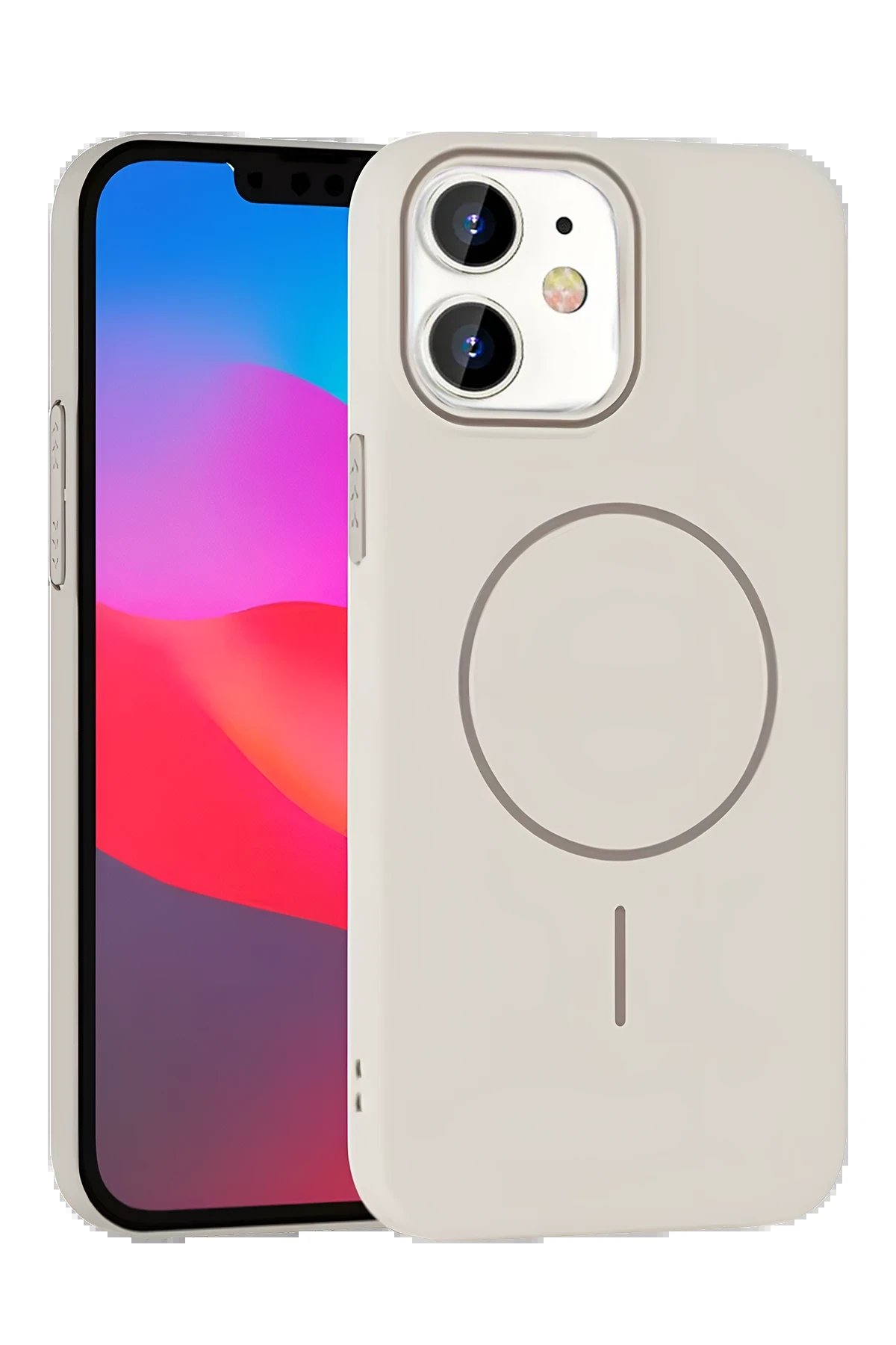 Joko iPhone 11 Broş Magsafe Kapak - Krem