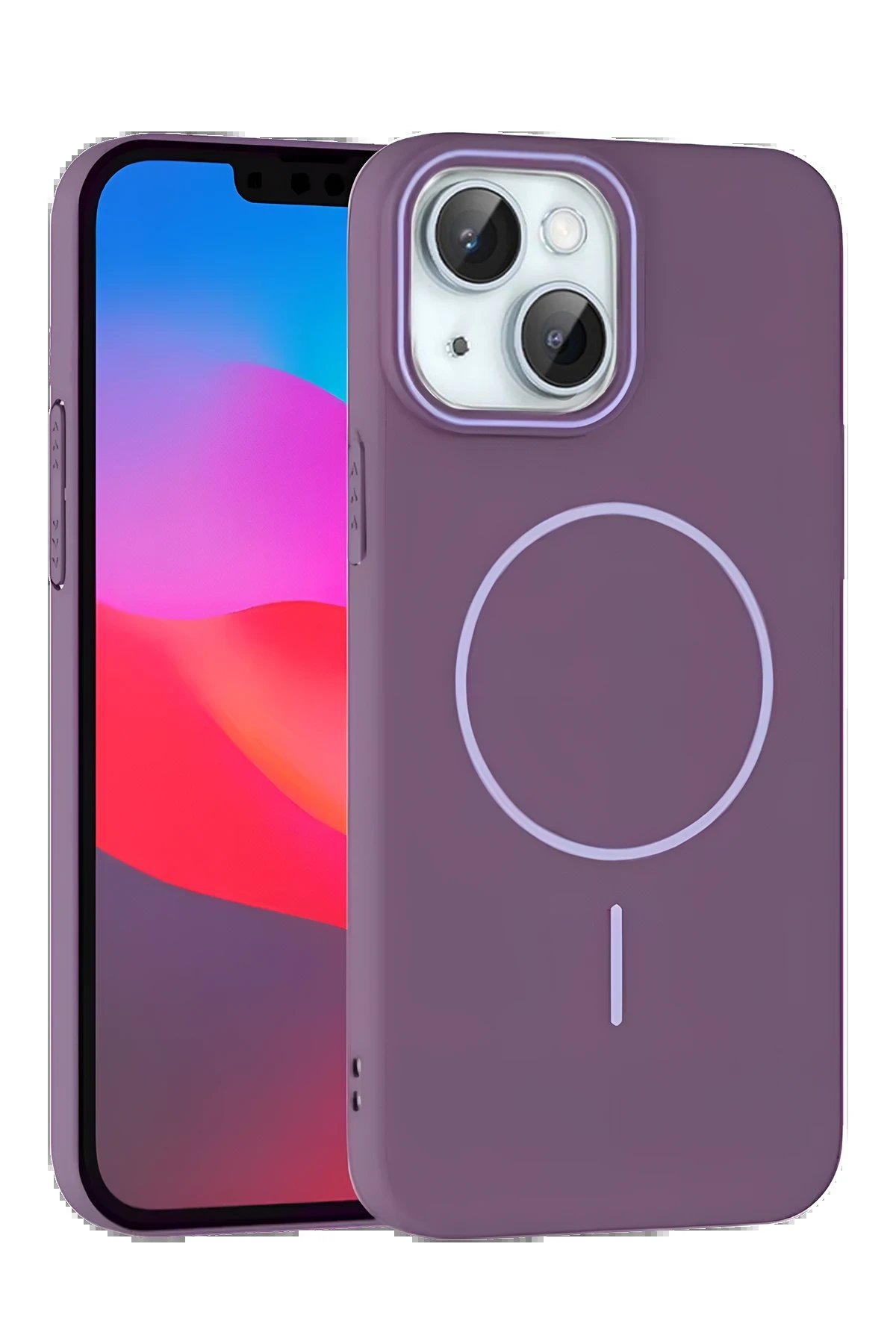 Joko iPhone 15 Broş Magsafe Kapak - Mor