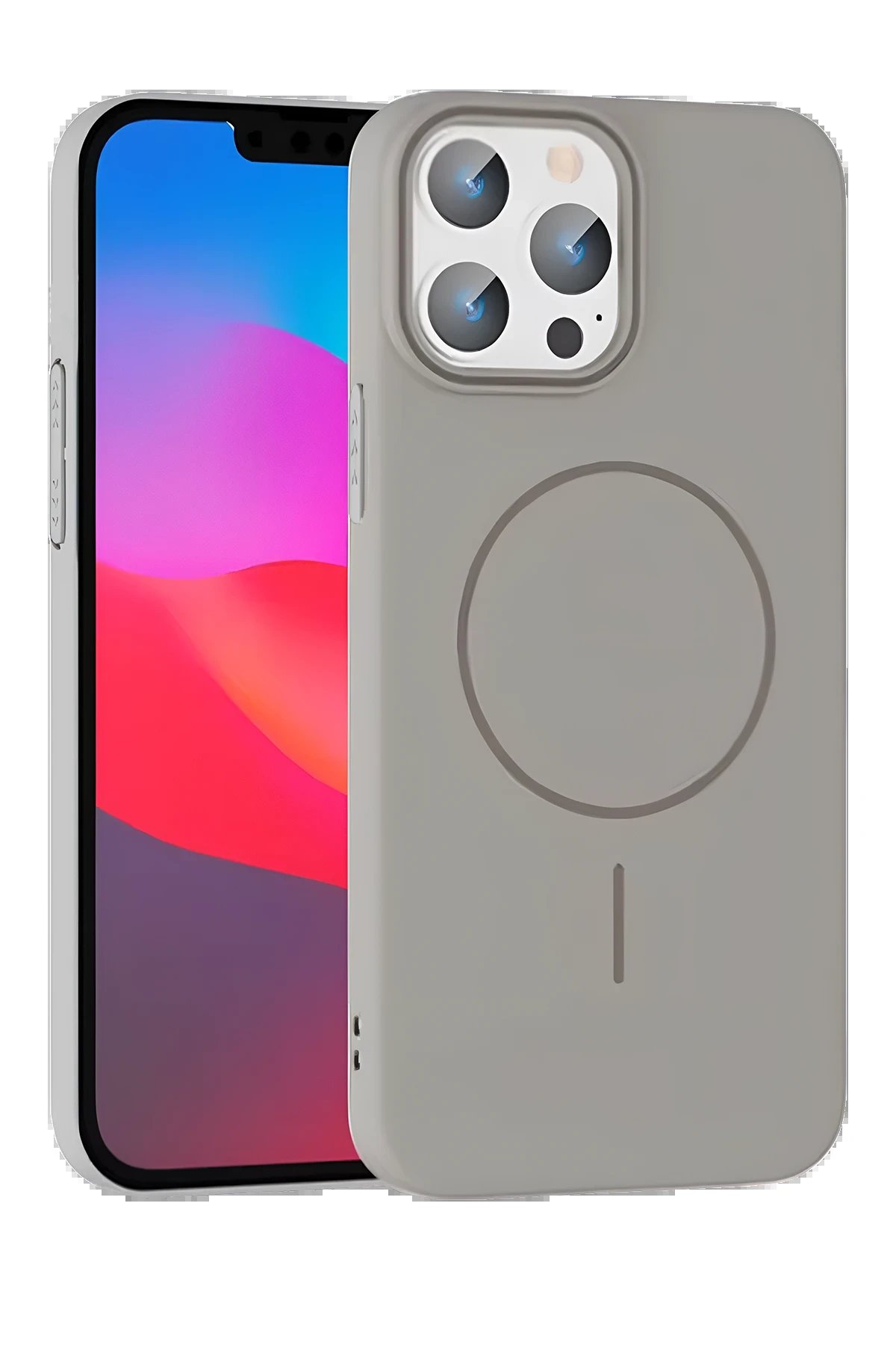 Joko iPhone 15 Pro Max Broş Magsafe Kapak - Titan Gri