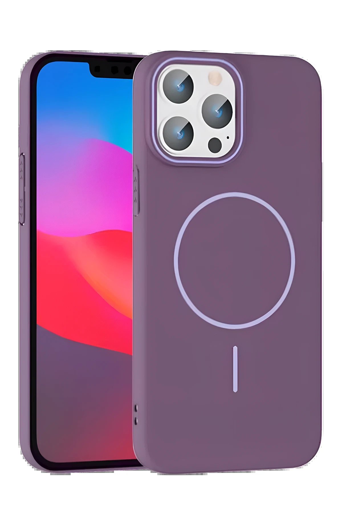 Joko iPhone 15 Pro Max Broş Magsafe Kapak - Mor