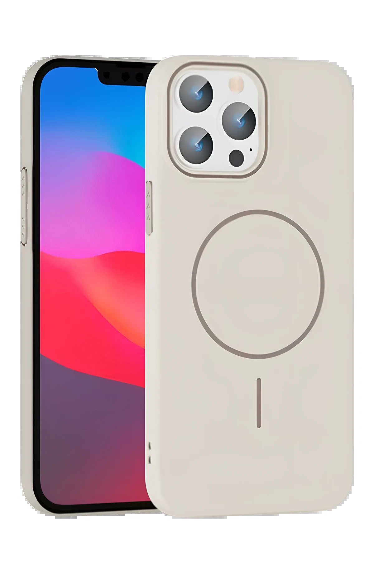 Joko iPhone 14 Pro Max Broş Magsafe Kapak - Krem