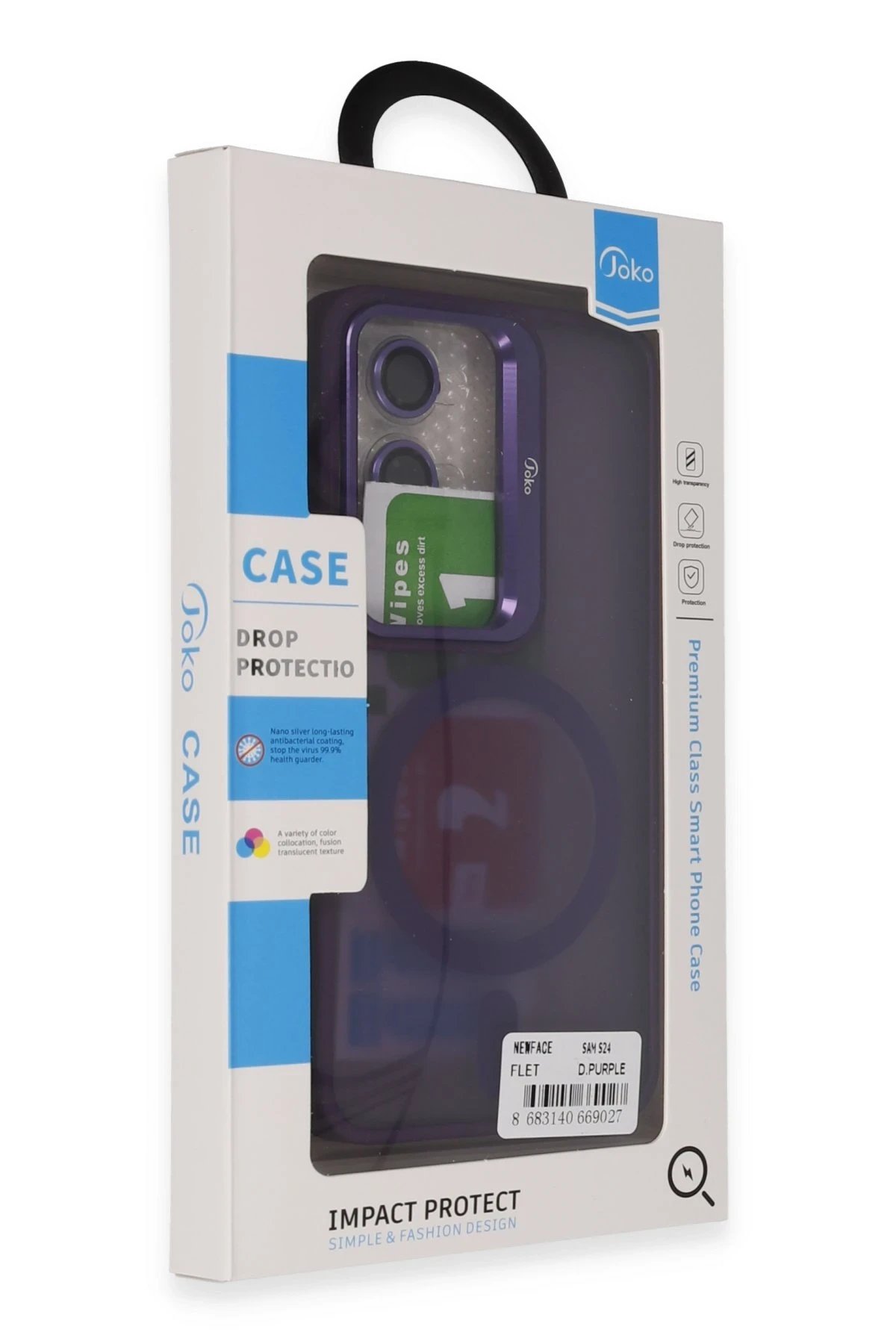 Joko Samsung Galaxy S24 Flet Lens Magsafe Kapak - Derin Mor