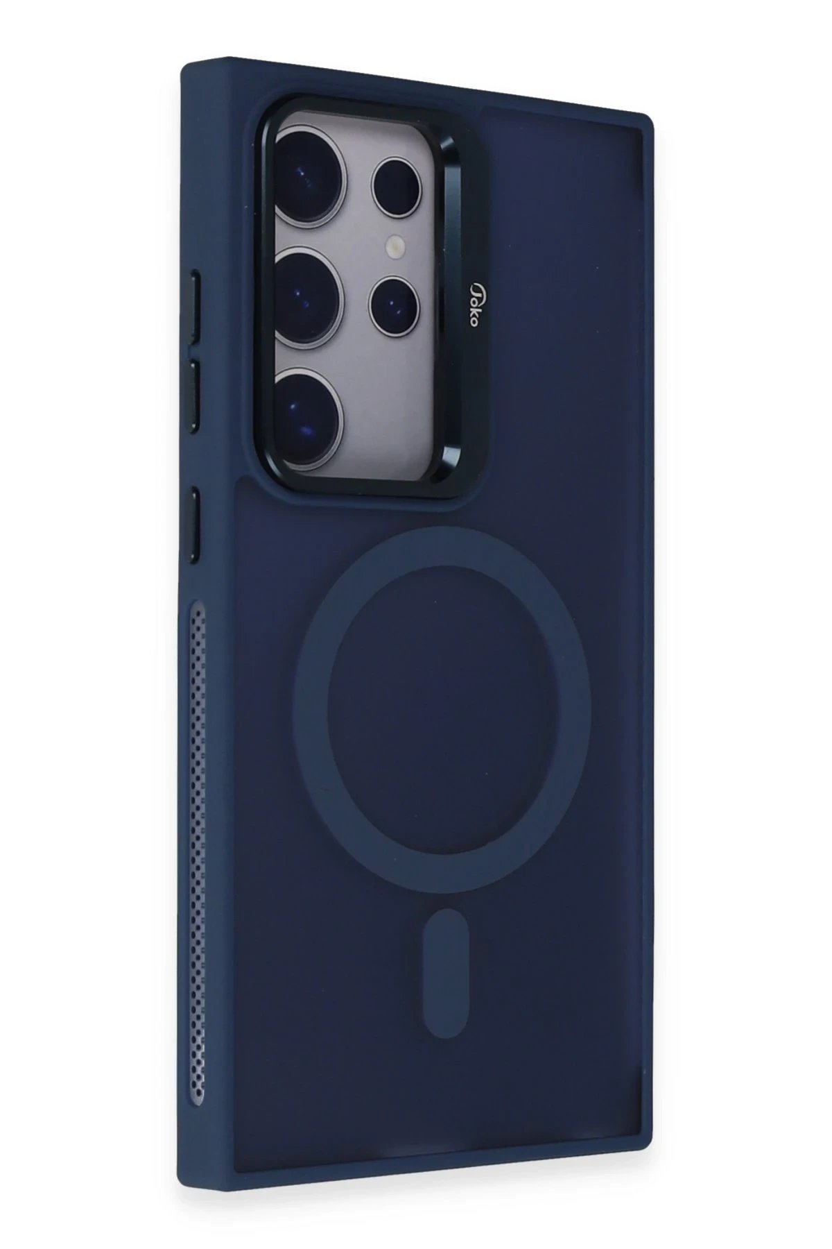 Joko Samsung Galaxy S24 Ultra Flet Lens Magsafe Kapak - Lacivert