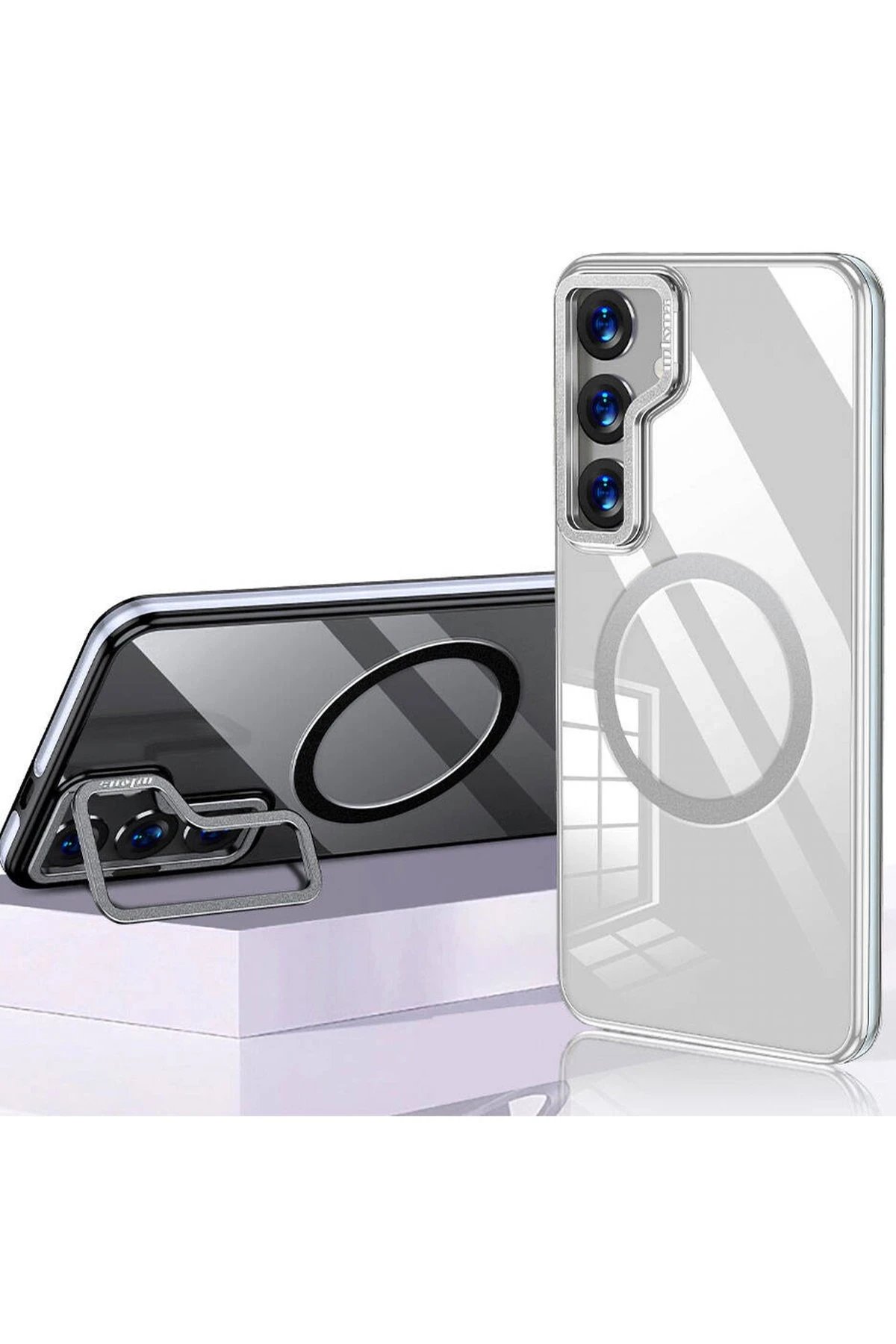 Joko Samsung Galaxy S24 Crystal Magsafe Kapak - Şeffaf