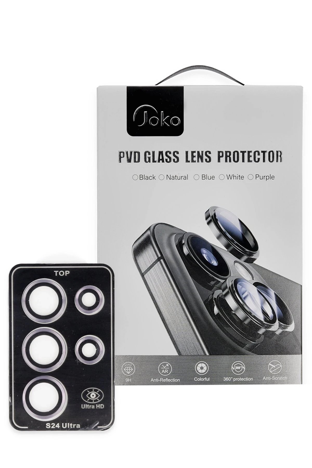 Joko Samsung Galaxy S24 Ultra PVD Metal Kamera Lens - Pembe