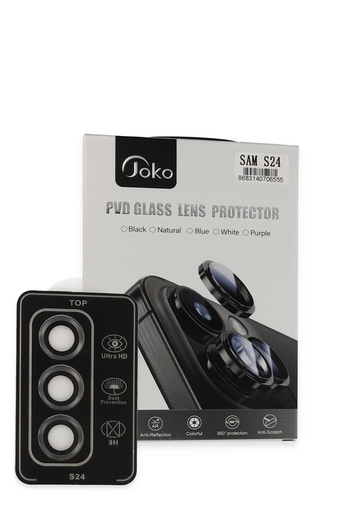 Joko Samsung Galaxy S24 PVD Metal Kamera Lens - Titan Gri