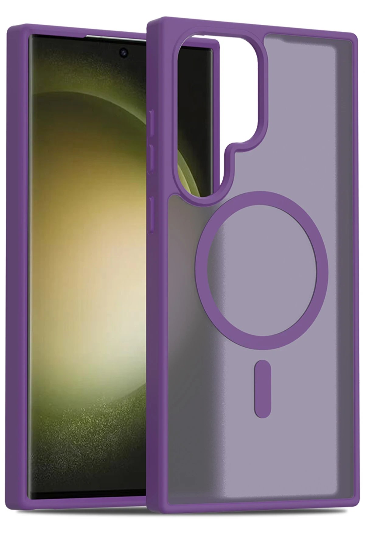 Joko Samsung Galaxy S23 Ultra Jota Magsafe Kapak - Derin Mor