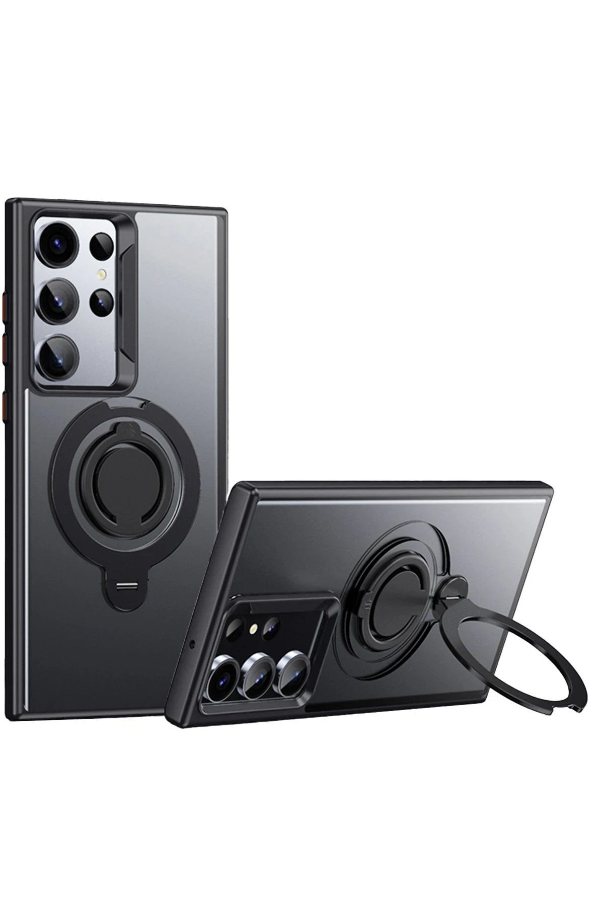 Joko Samsung Galaxy S23 Ultra Avatar 360 Dönen Magsafe Kapak - Siyah