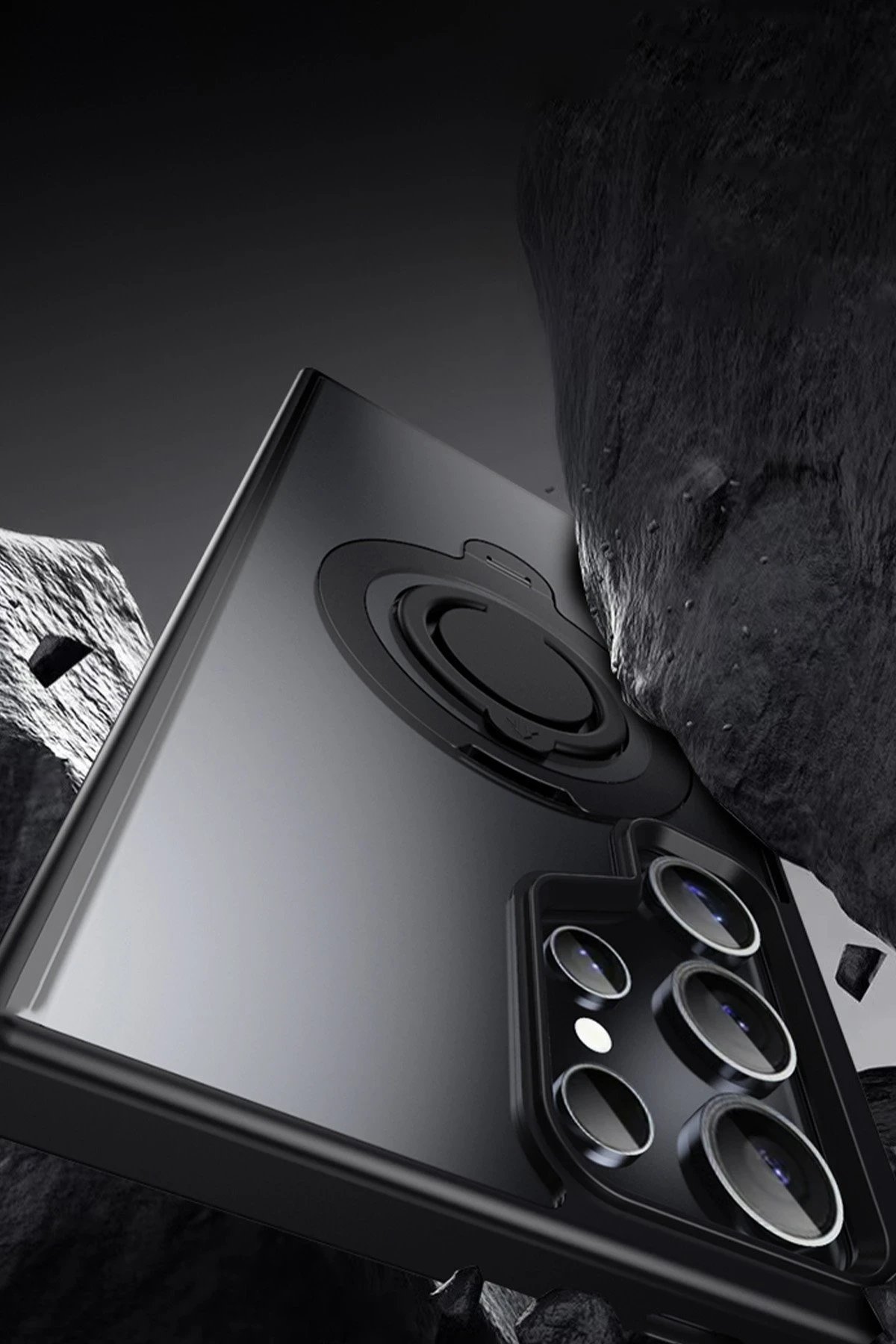 Joko Samsung Galaxy S23 Ultra Avatar 360 Dönen Magsafe Kapak - Siyah