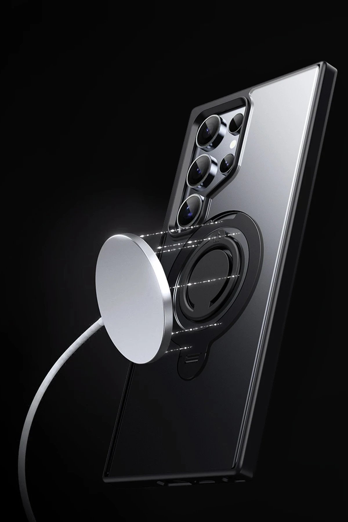 Joko Samsung Galaxy S24 Avatar 360 Dönen Magsafe Kapak - Lacivert