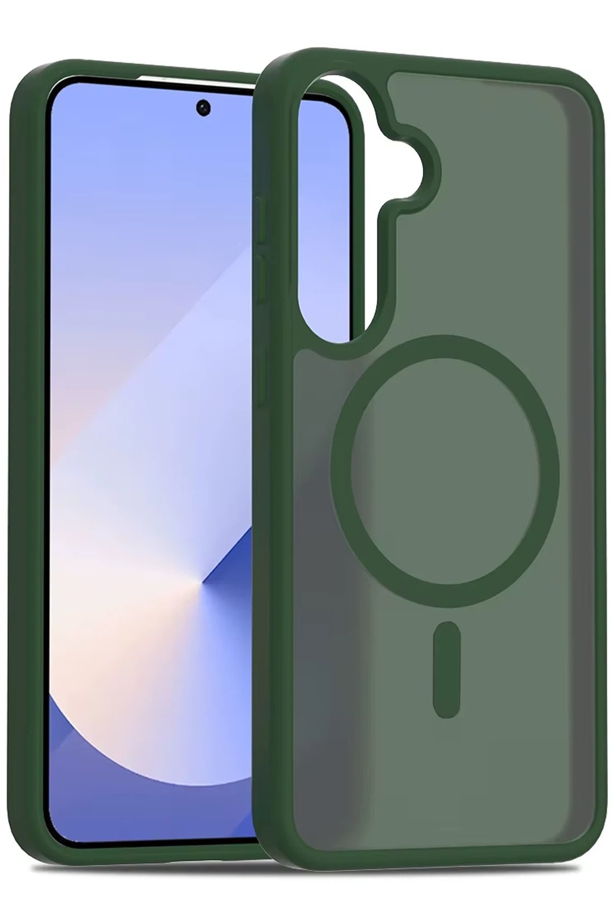 Joko Samsung Galaxy S25 Plus Jota Magsafe Kapak - Koyu Yeşil