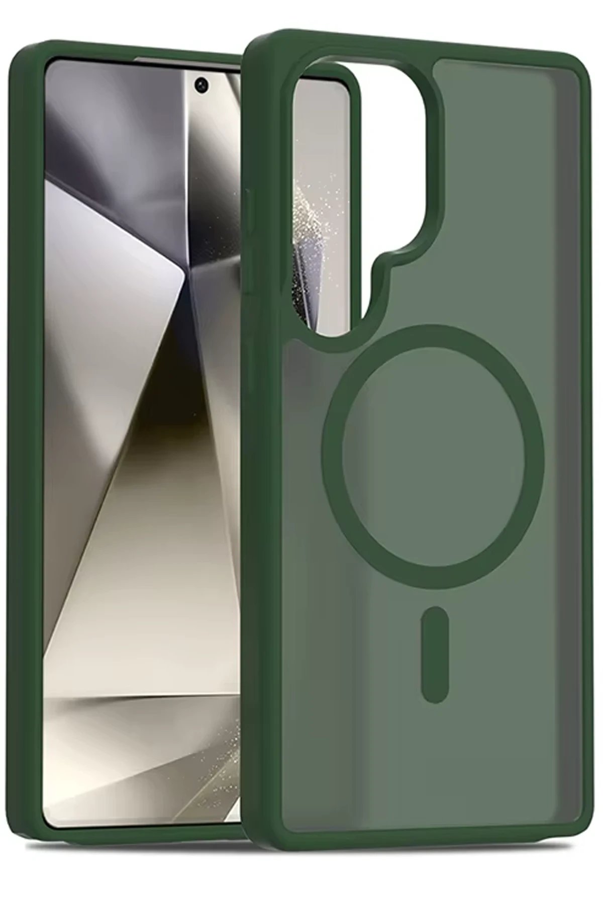 Joko Samsung Galaxy S25 Ultra Jota Magsafe Kapak - Koyu Yeşil