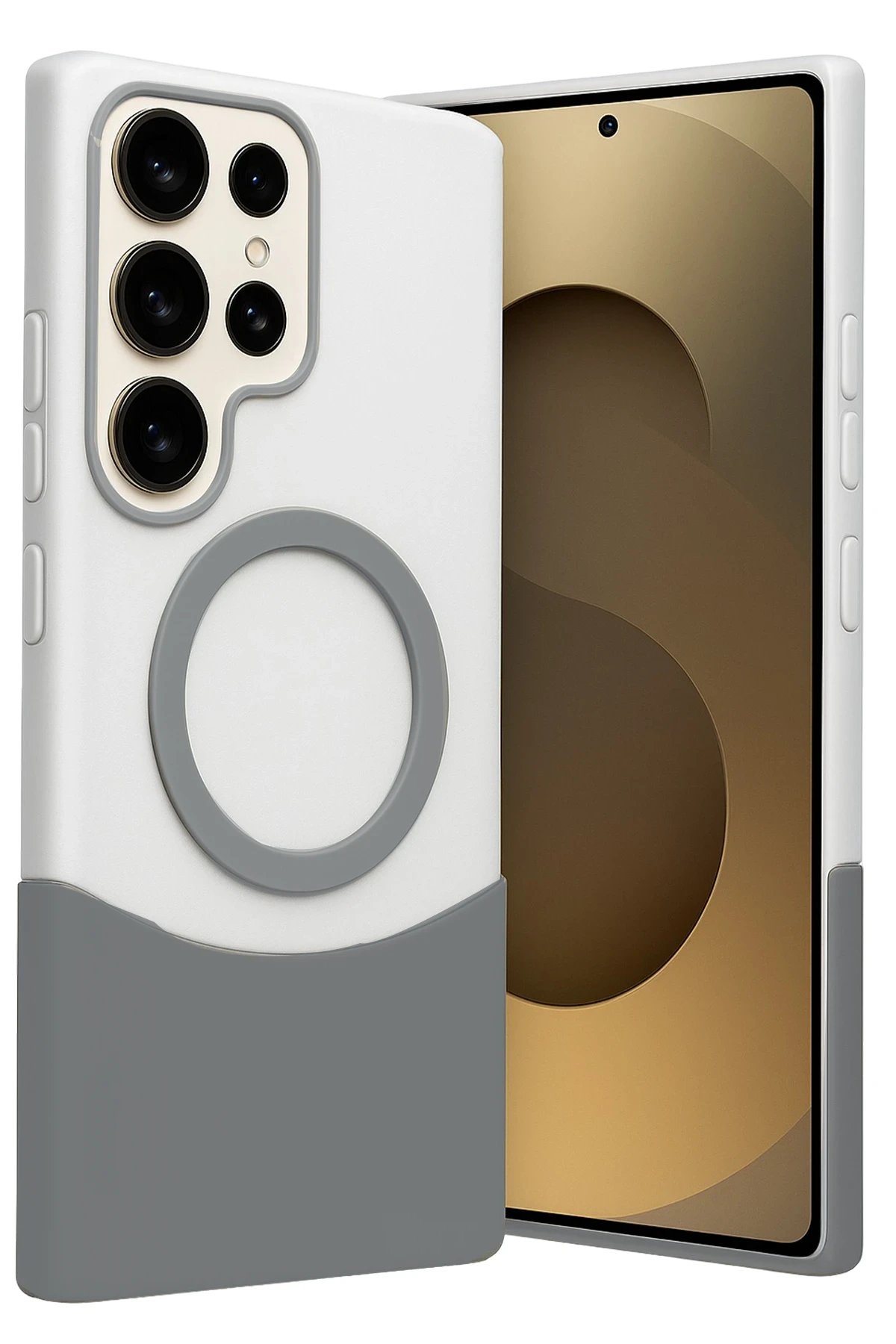 Joko Samsung Galaxy S23 Ultra Velar Magsafe Kapak - Natural Grey