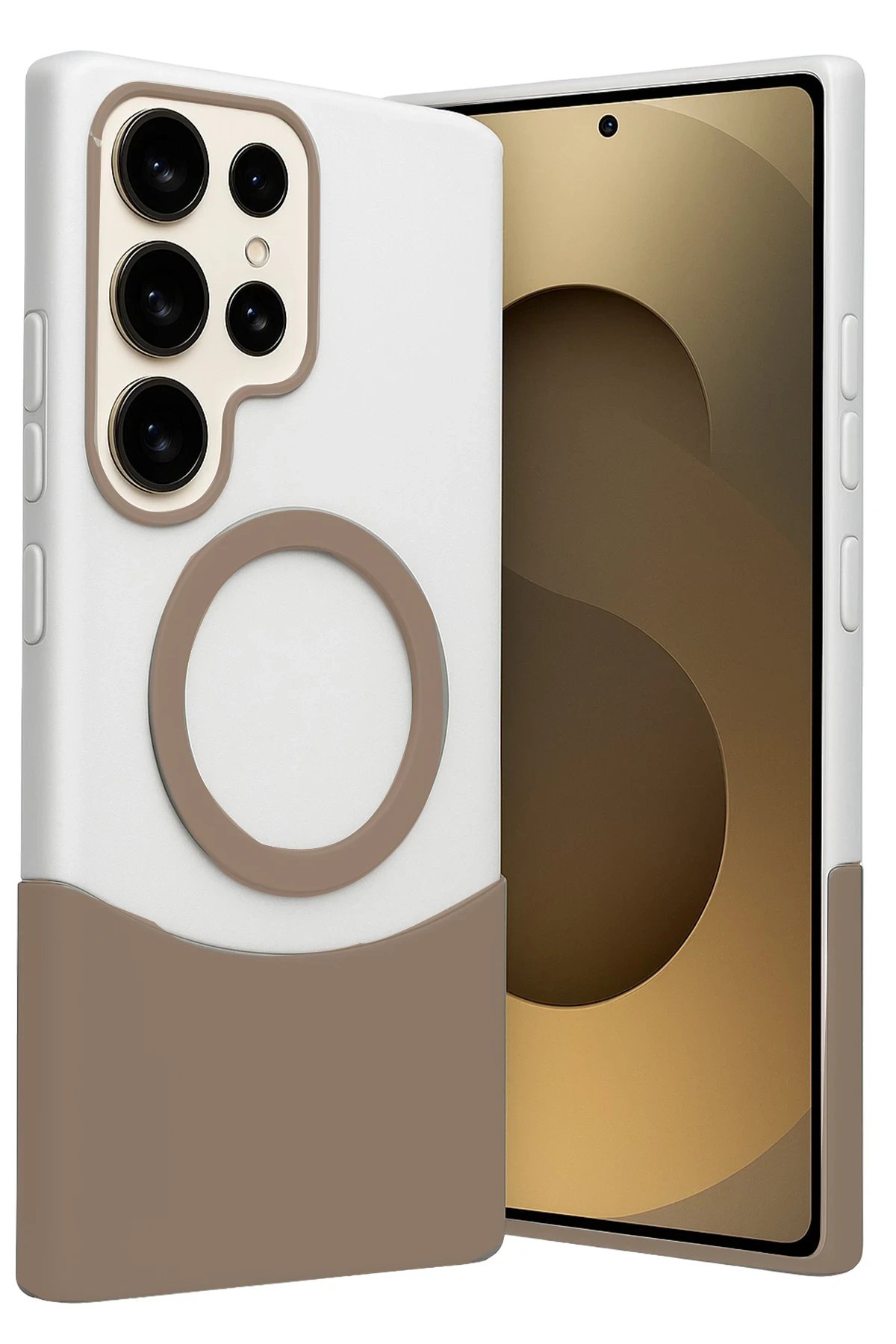 Joko Samsung Galaxy S24 Ultra Velar Magsafe Kapak - Çöl Titanyum