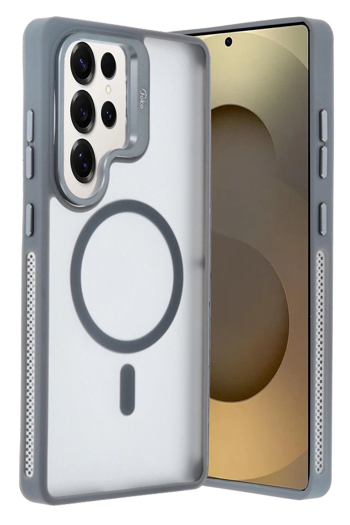 Joko Samsung Galaxy S25 Ultra Flet Lens Magsafe Kapak - Gri