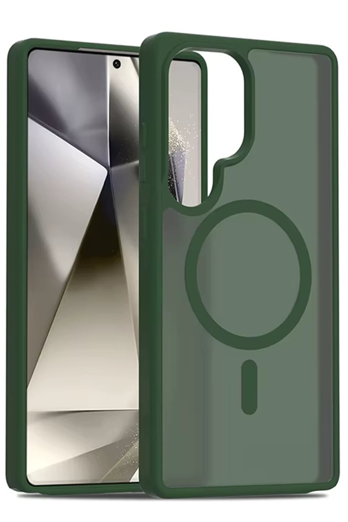 Joko Samsung Galaxy S24 Ultra Jota Magsafe Kapak - Koyu Yeşil