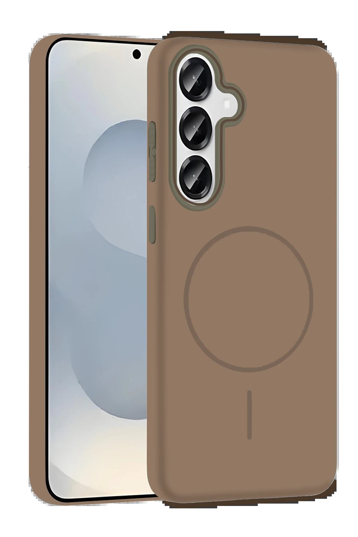 Joko Samsung Galaxy S25 Broş Magsafe Kapak - Çöl Titanyum