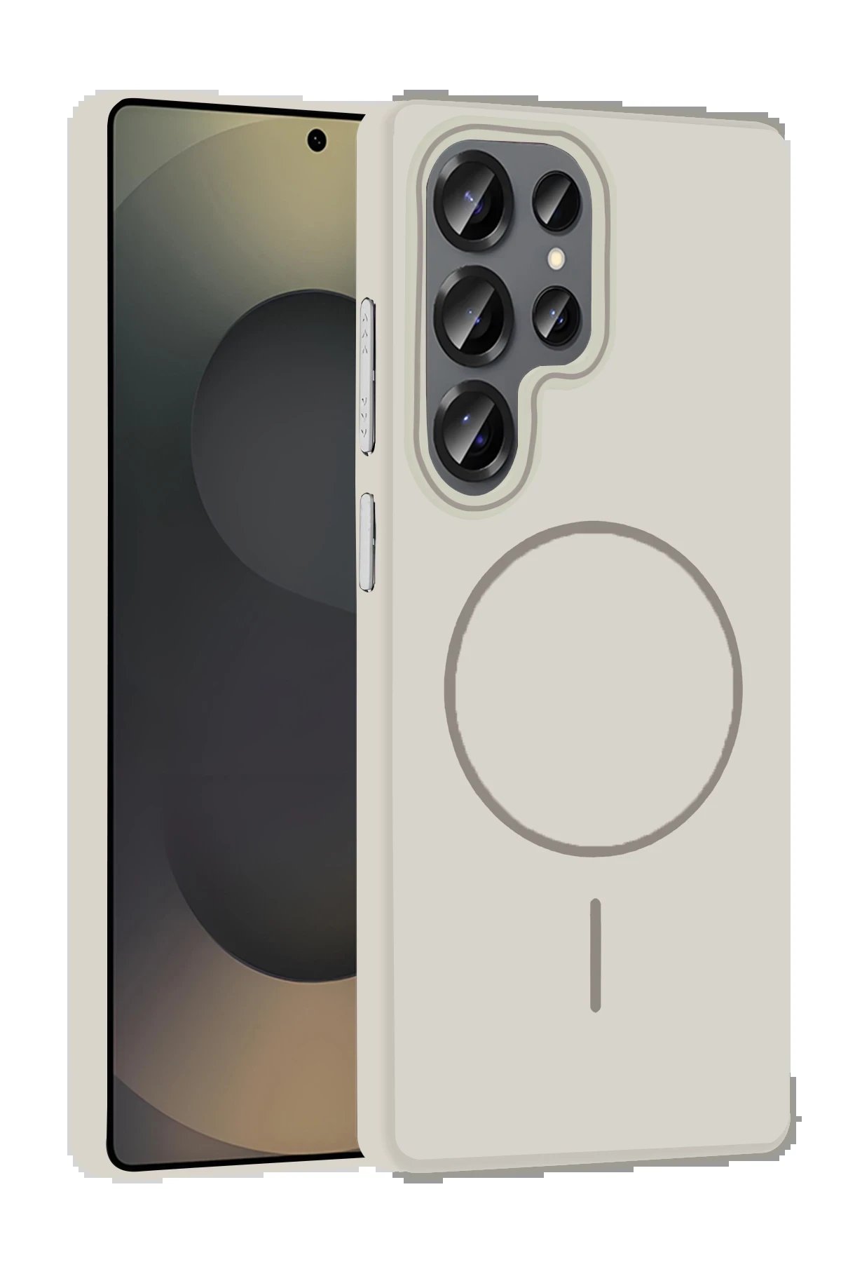 Joko Samsung Galaxy S25 Ultra Broş Magsafe Kapak - Krem