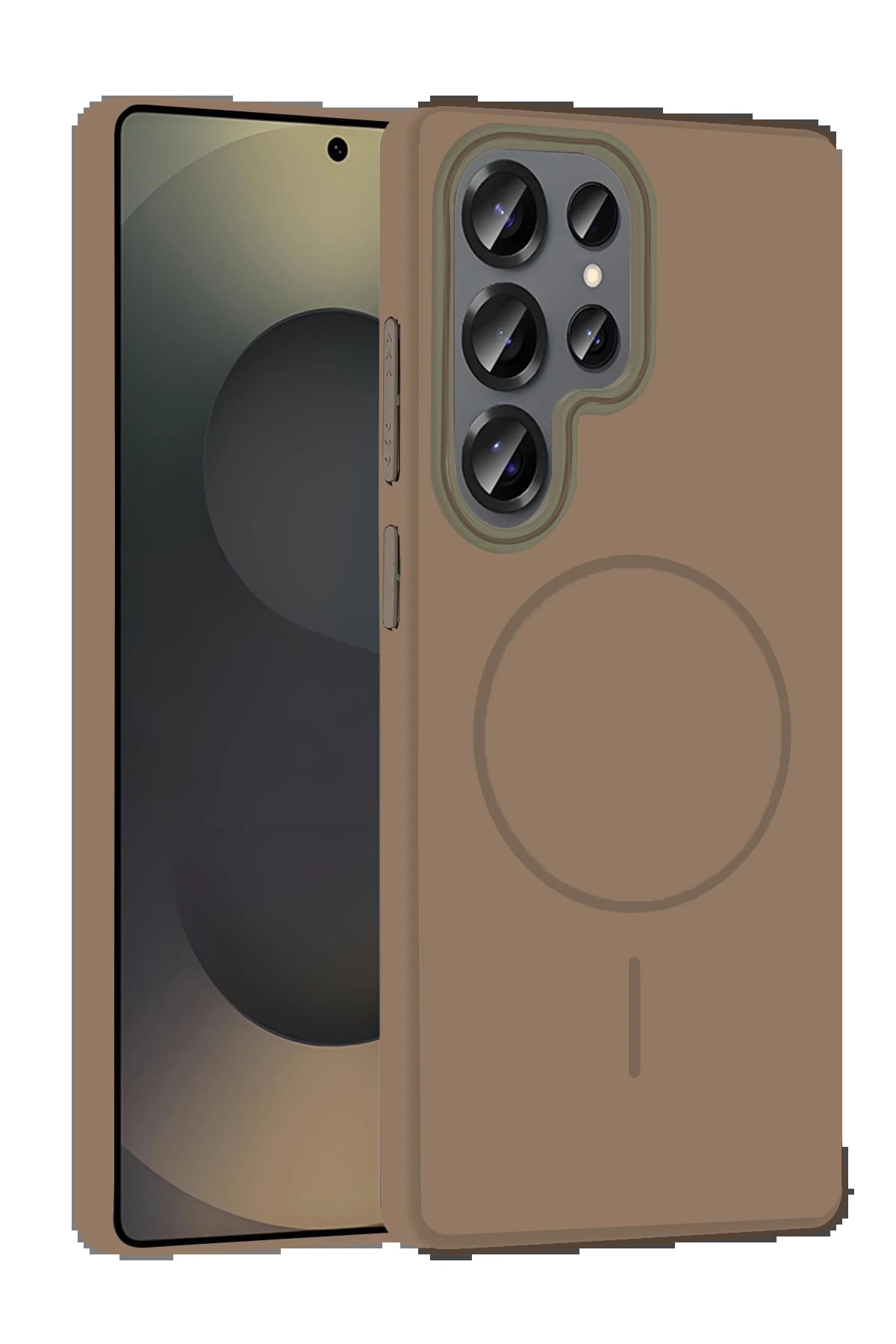 Joko Samsung Galaxy S25 Ultra Broş Magsafe Kapak - Çöl Titanyum