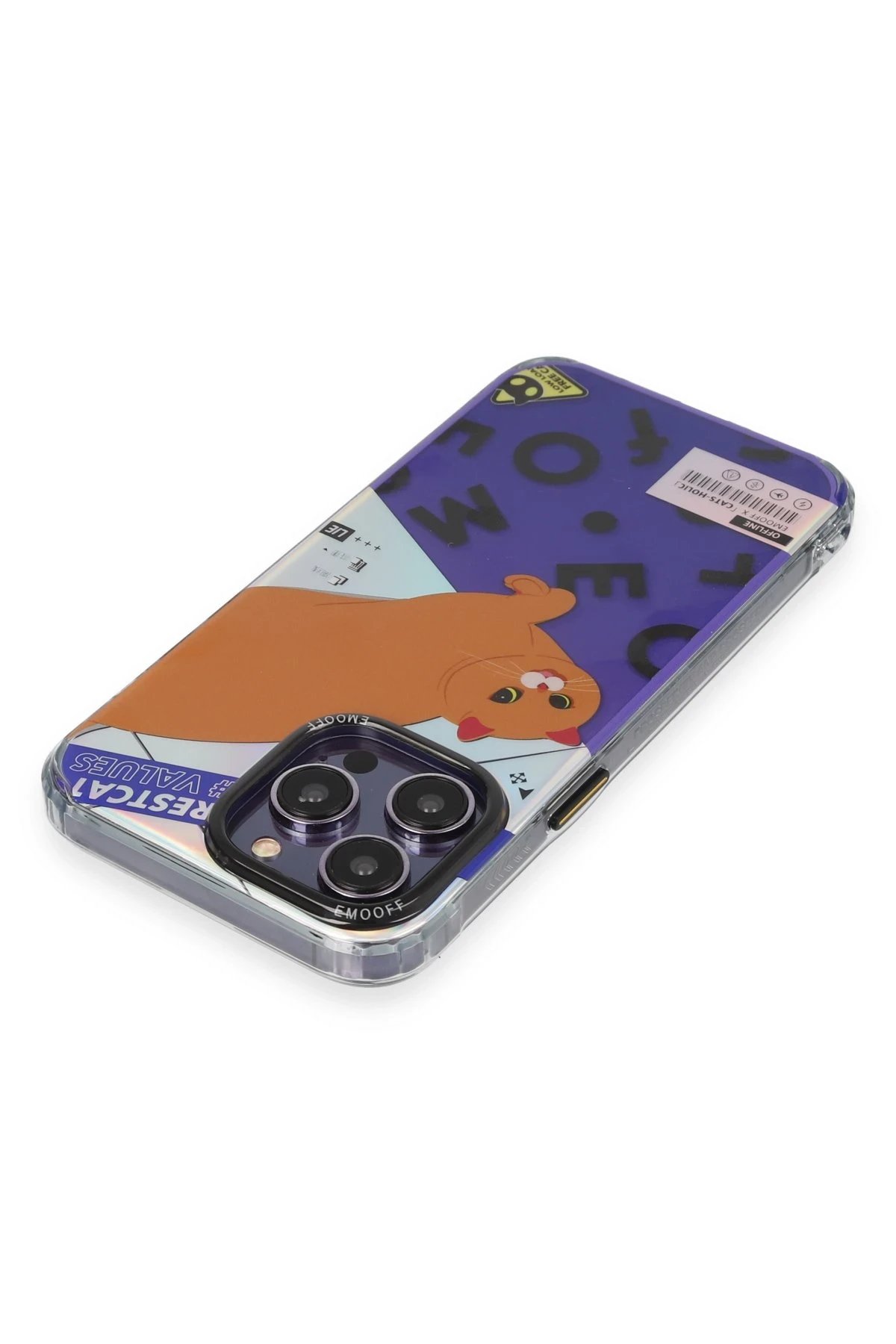 Keep Off iPhone 14 Pro Max Kılıf Cat Desenli Kapak - Cat - 4