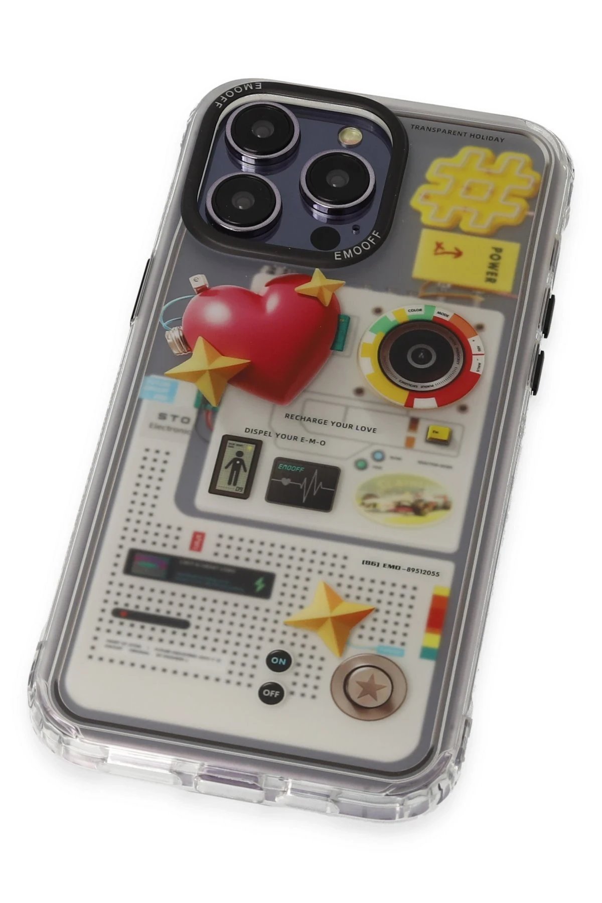 Keep Off iPhone 14 Pro Max Kılıf Cat Desenli Kapak - Cat - 12