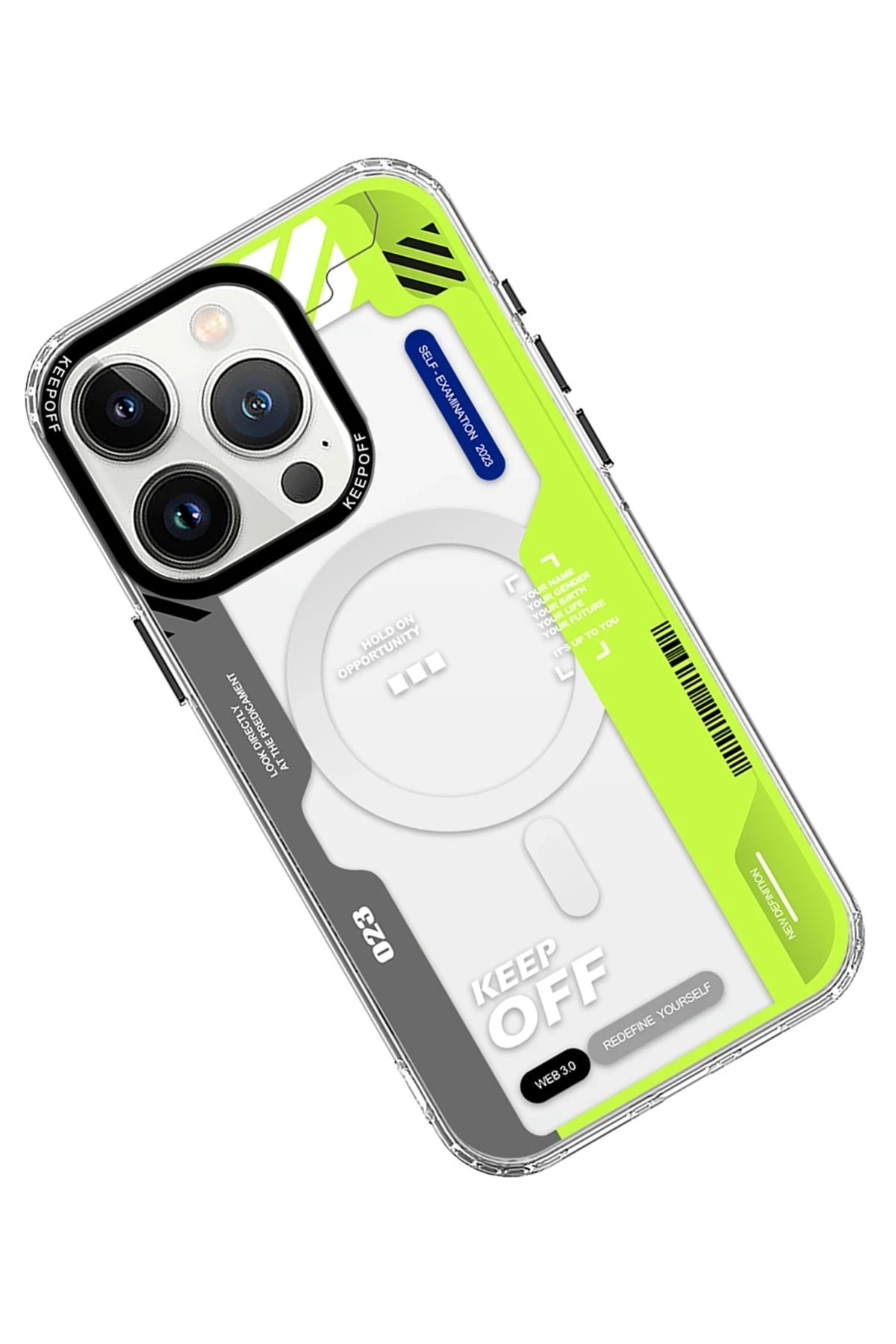 Keep Off iPhone 15 Pro Max Imagination Of Time Magsafe Kapak - Change Myself