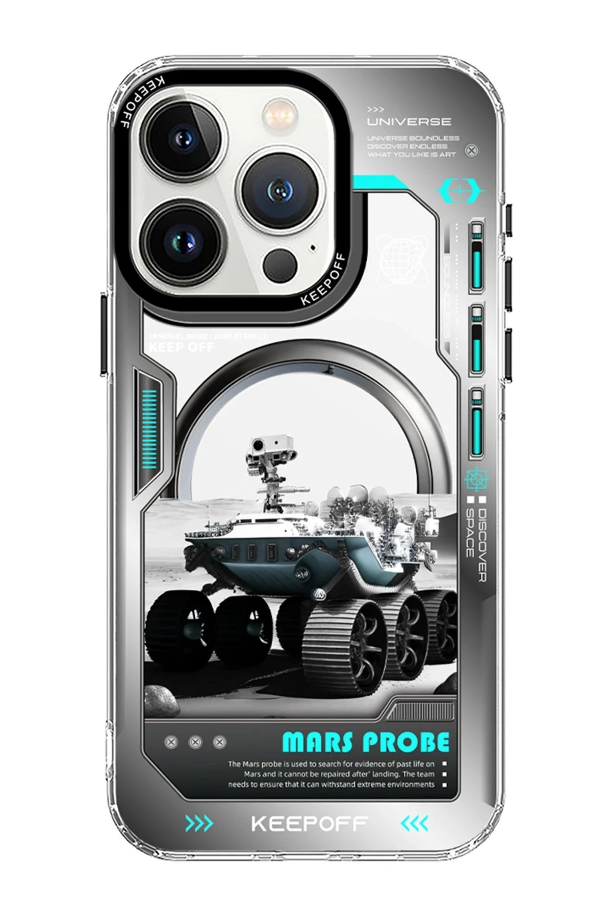 Keep Off iPhone 15 Pro Aerospace Magsafe Kapak - Explore