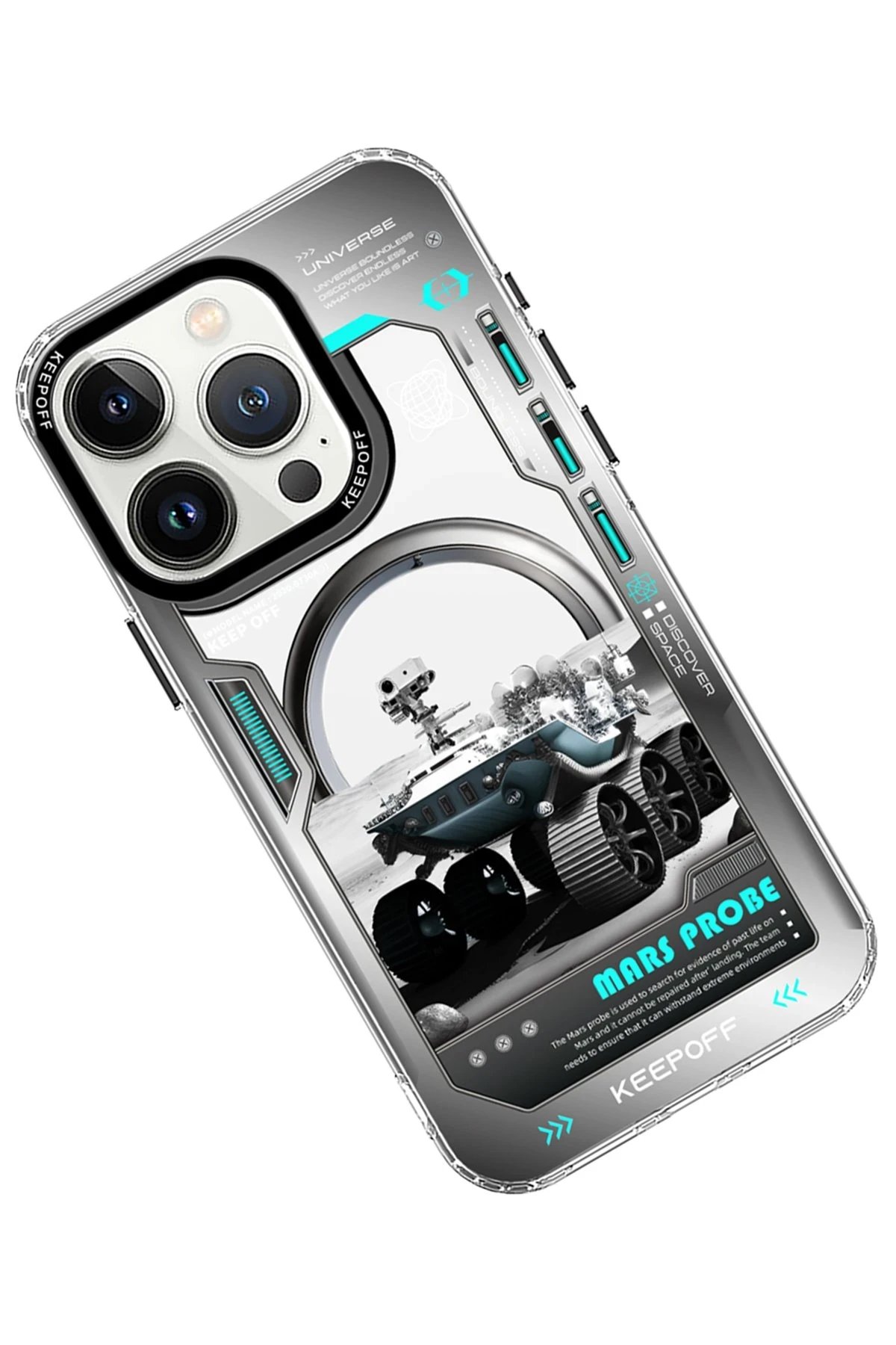 Keep Off iPhone 15 Pro Aerospace Magsafe Kapak - Explore