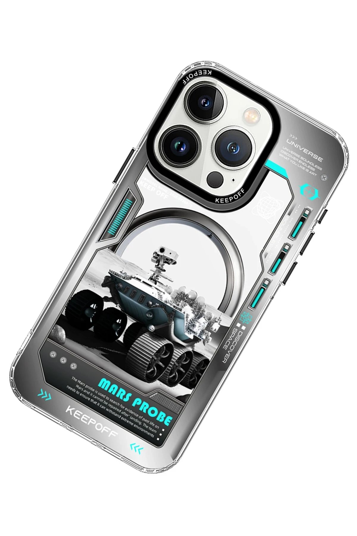 Keep Off iPhone 15 Pro Aerospace Magsafe Kapak - Explore