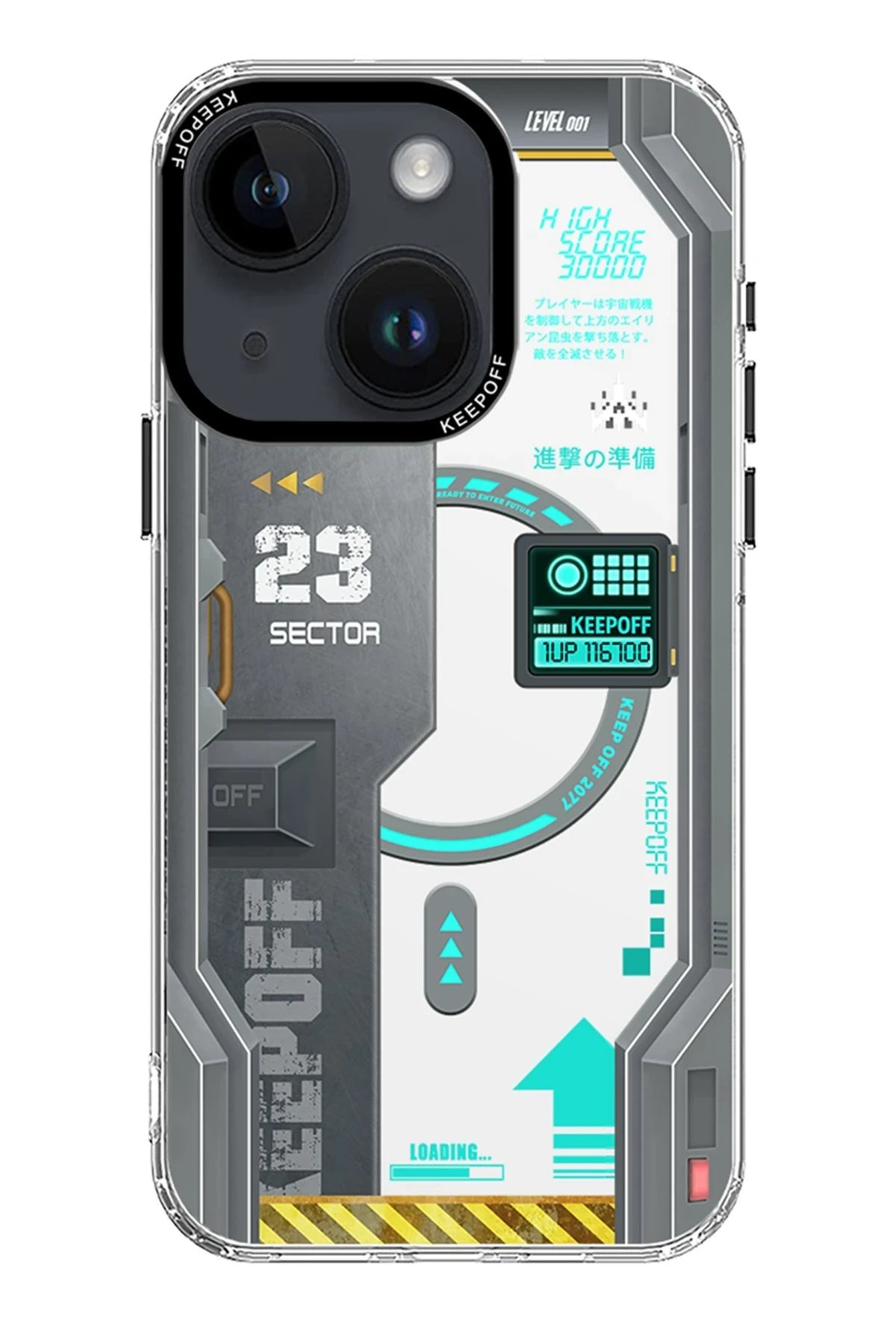 Keep Off iPhone 15 Future Armor Magsafe Kapak - Advance Attack