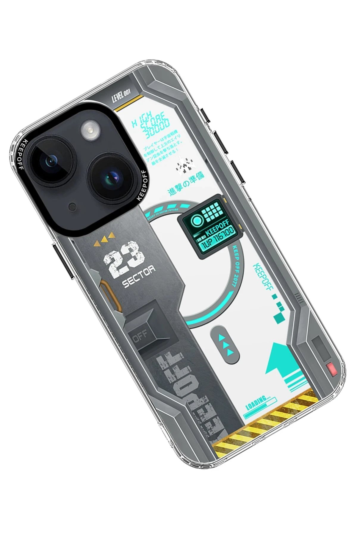 Keep Off iPhone 15 Future Armor Magsafe Kapak - Advance Attack