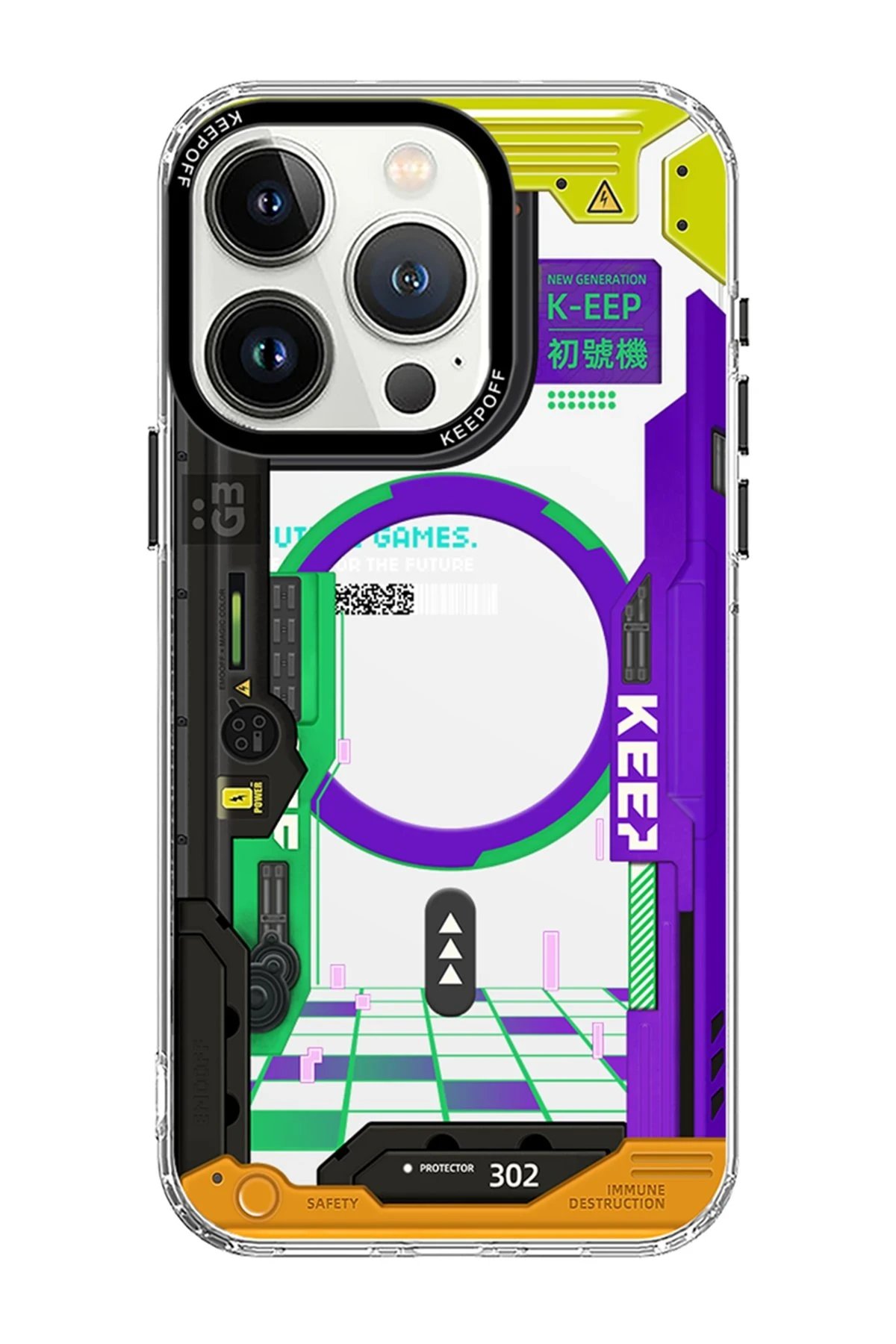 Keep Off iPhone 15 Pro Future Armor Magsafe Kapak - No1 Machine