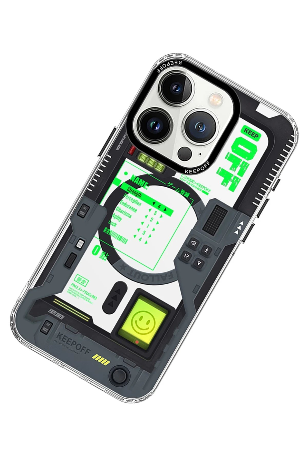 Keep Off iPhone 15 Pro Future Armor Magsafe Kapak - Radiation