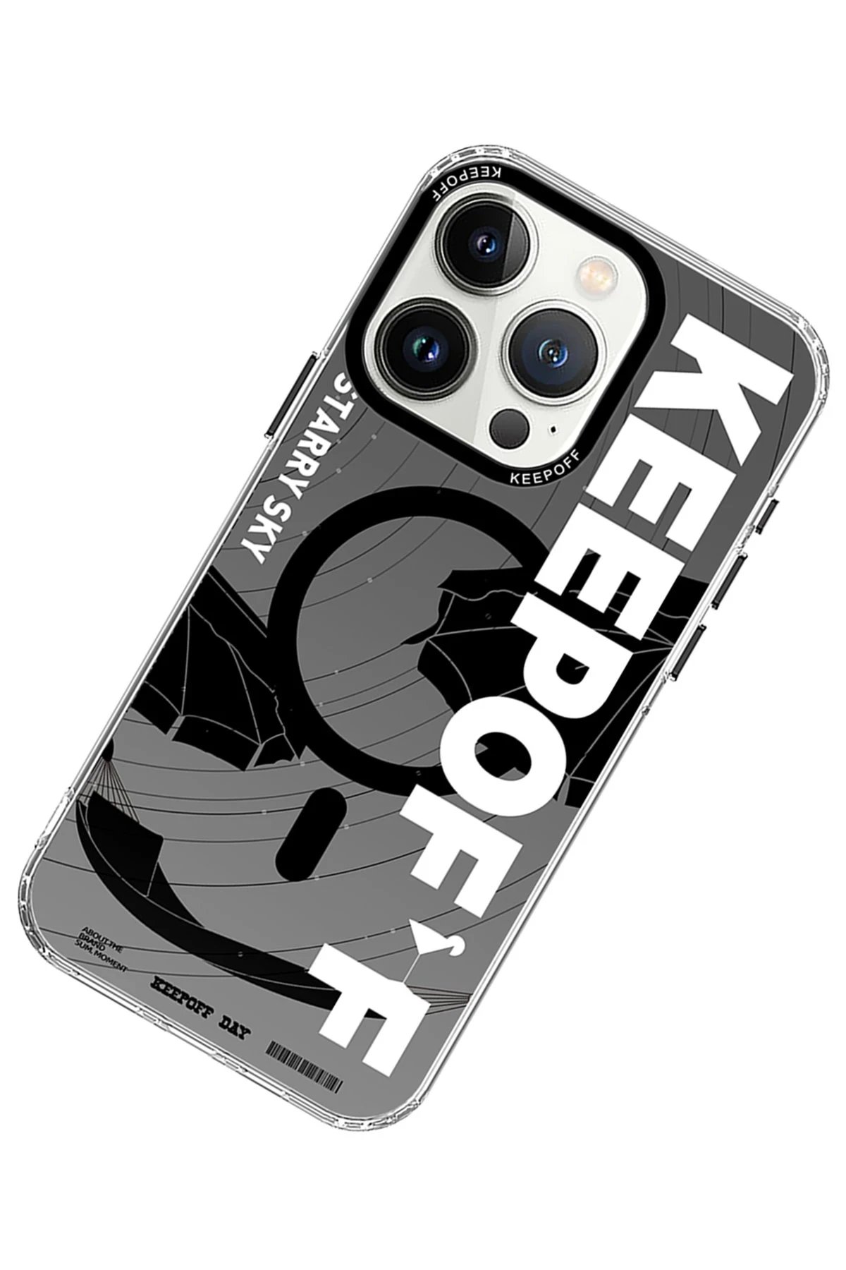 Keep Off iPhone 15 Pro Summer Travel Magsafe Kapak - Starry Night