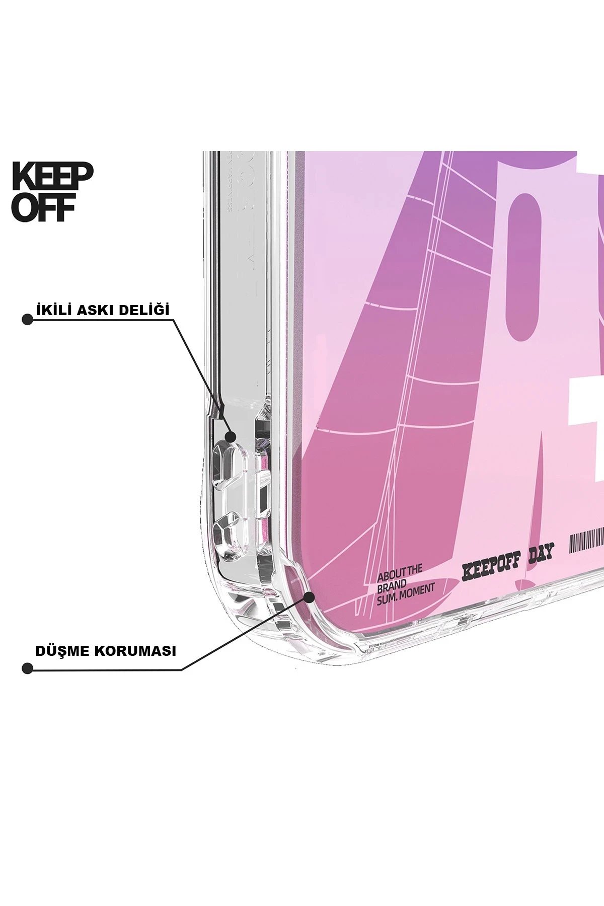 Keep Off iPhone 15 Pro Summer Travel Magsafe Kapak - Green Mood