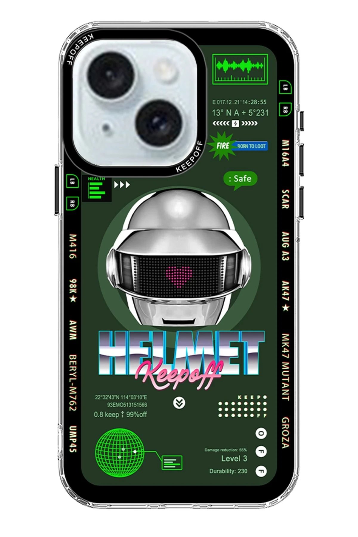 Keep Off iPhone 15 Parallel Space Time Magsafe Kapak - Metal Confession