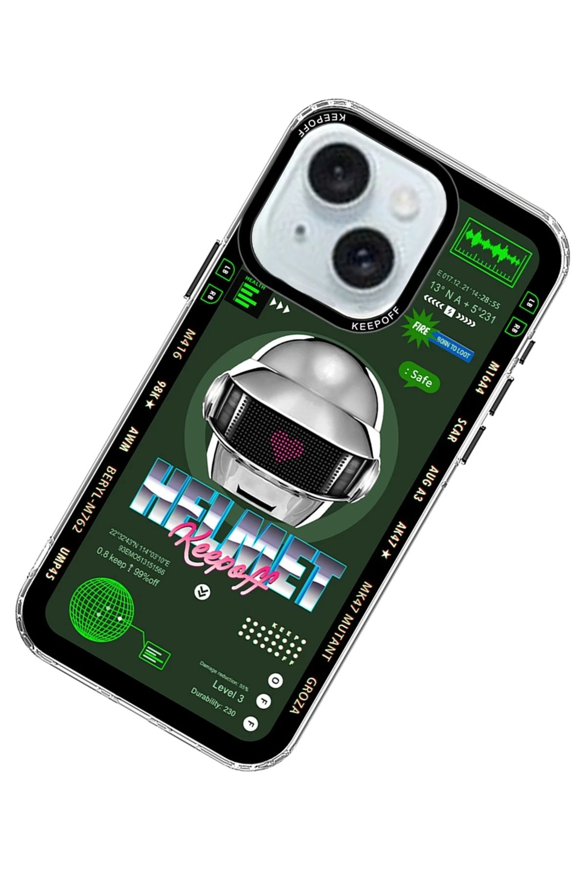 Keep Off iPhone 15 Parallel Space Time Magsafe Kapak - Metal Confession