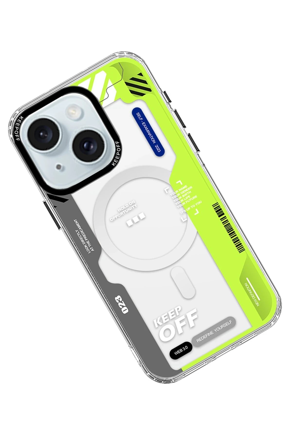 Keep Off iPhone 15 Imagination Of Time Magsafe Kapak - Change Myself