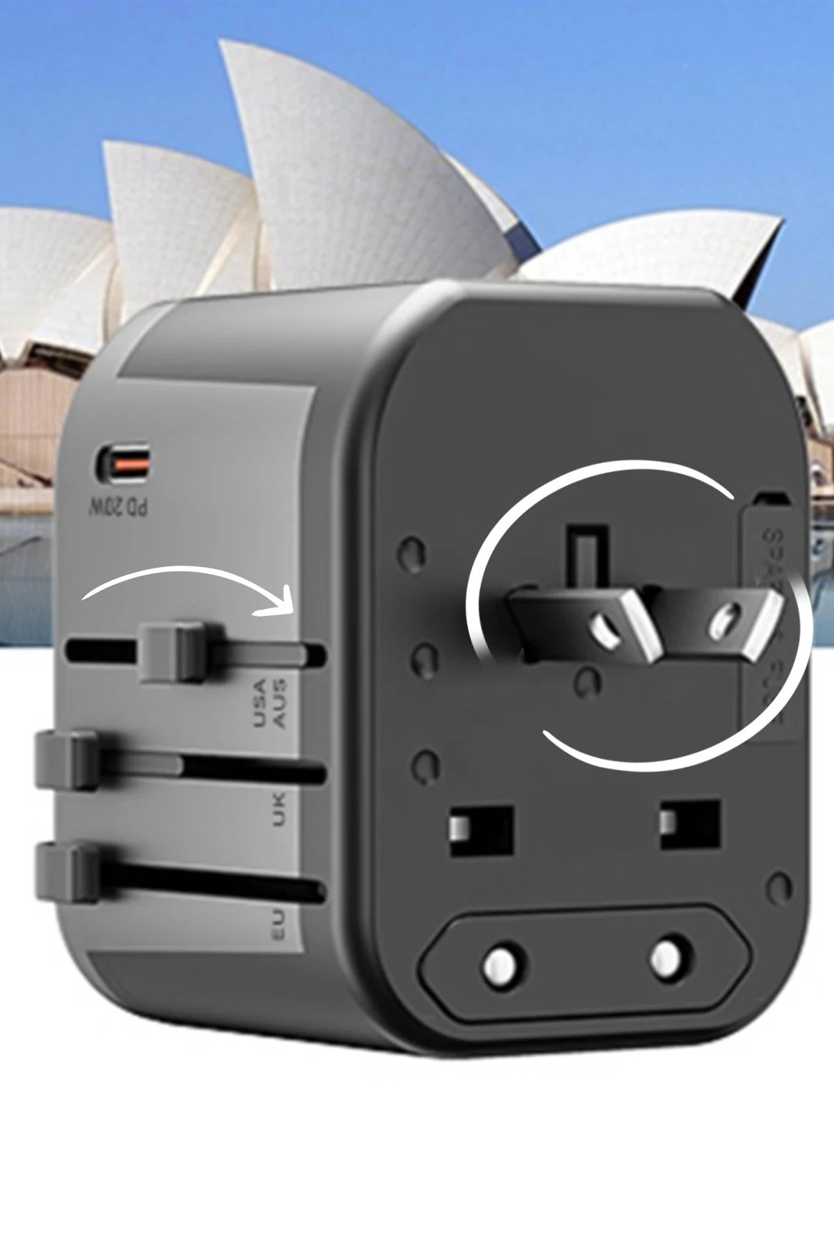 Konfulon C91Q 20W Universal Taşınabilir Şarj Aleti - Siyah