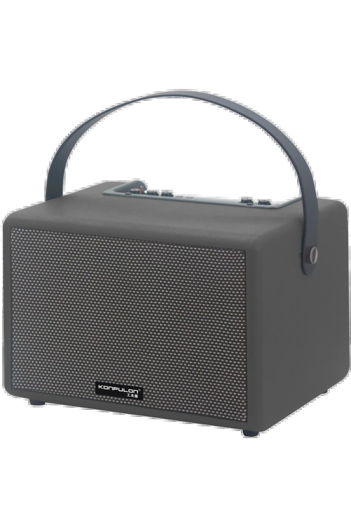 Konfulon F31 50W Sürücülü 2 Adet Mikrofonlu BT 5.2 Kablosuz Hoparlör - Siyah